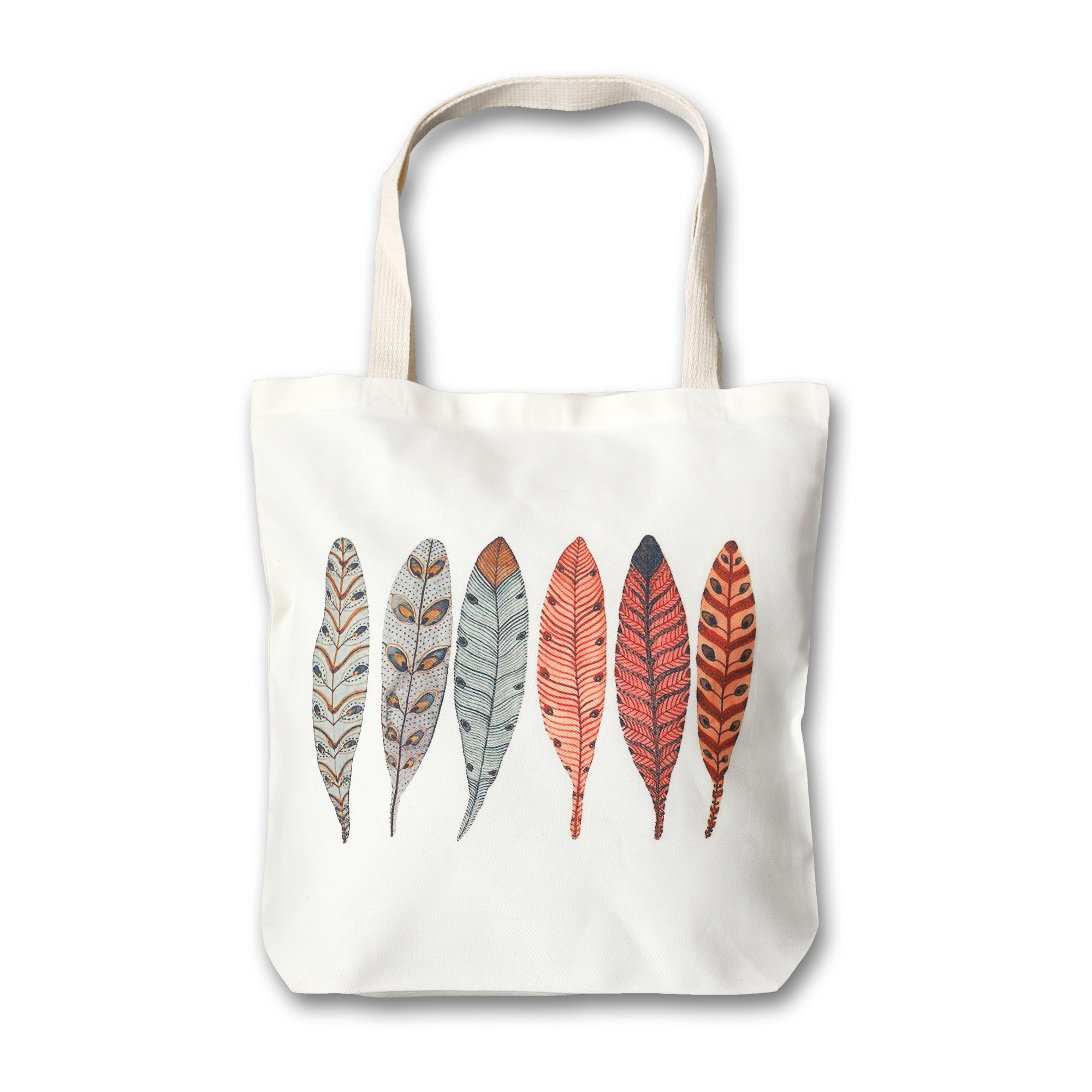 Stoffbeutel 'Federn', multicolor, L 40 cm, B 9 cm, H 40 cm