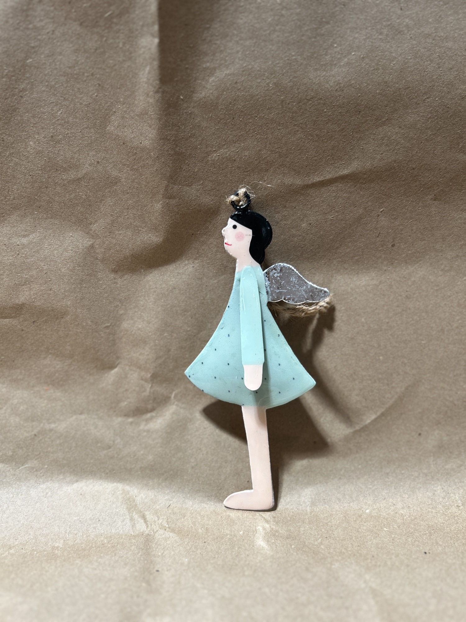 Emailleanhänger 'Engel', multicolor, H 16 cm, B 6,5 cm, L 1 cm