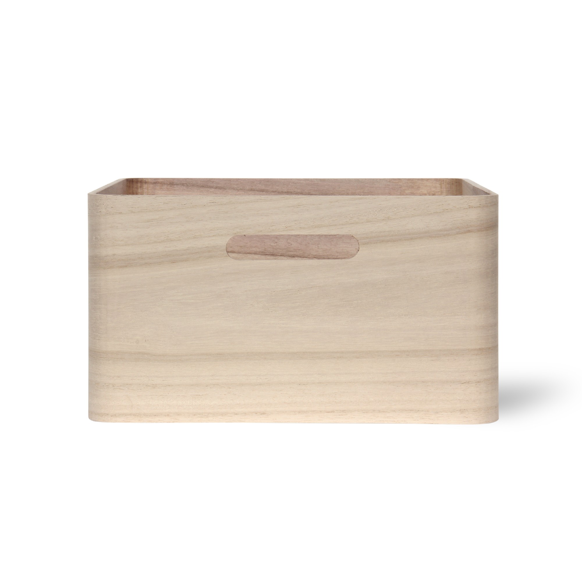 Holzkasten 'Birkir' 2/9, hellbraun, T 17 cm, B 17 cm, H 6 cm