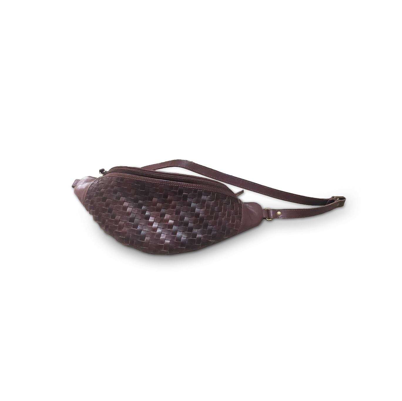 Gürteltasche 'Criss' aus Leder, dunkelbraun, B 40 cm, L 14 cm, H 11 cm