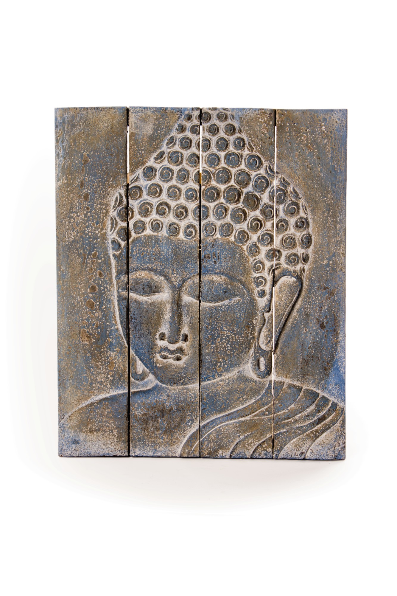Buddha-Panel, grau, B 60 cm, H 70 cm