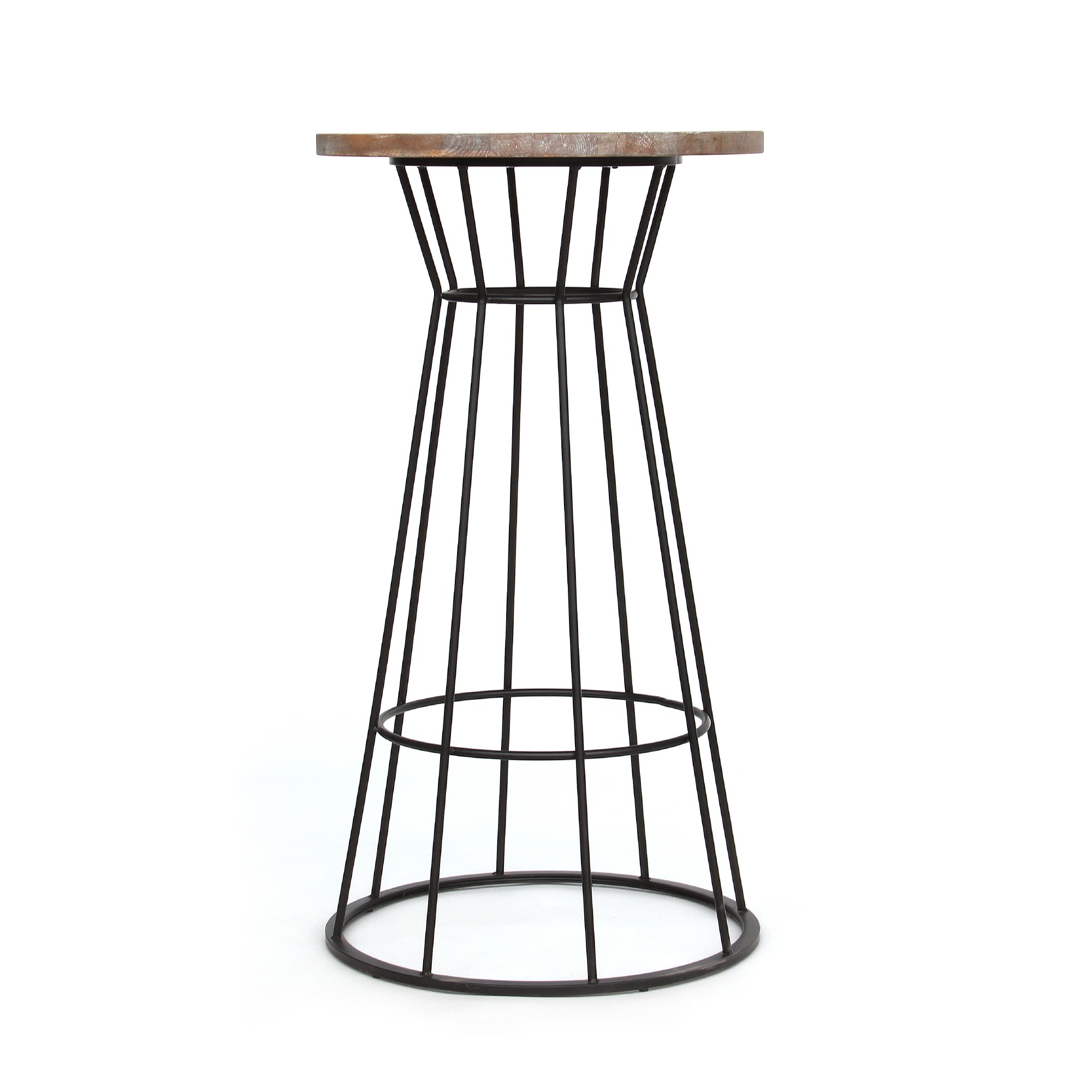 Bartisch 'Eve', natur, schwarz, Ø 60 cm, H 110 cm