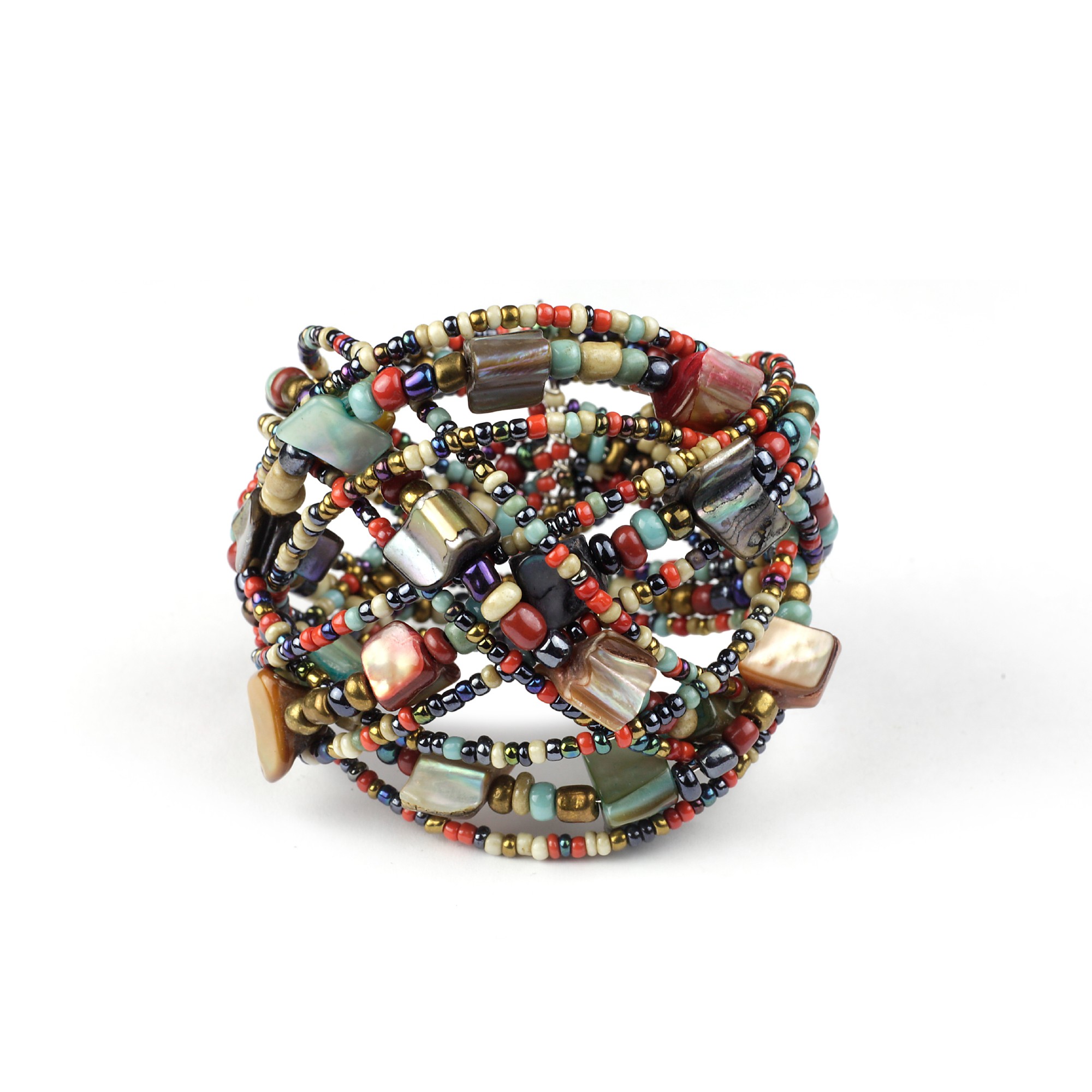 Armband 'Grounded', natur, Ø 9 cm, H 9 cm