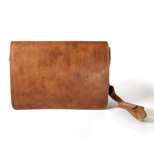 Messengertasche, hellbraun, B 52 cm, H 40 cm