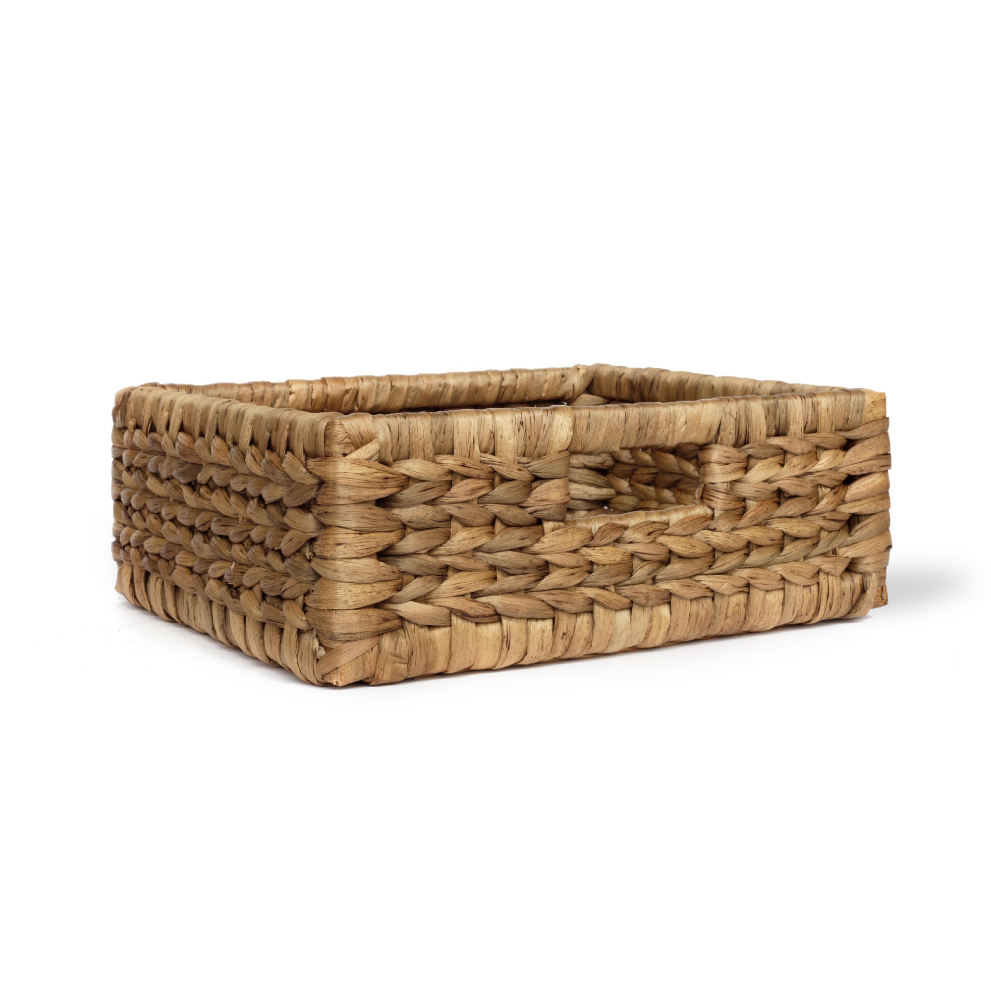 Vorratskorb mit Holzgerüst S, natur, T 31 cm, B 37 cm, H 14 cm