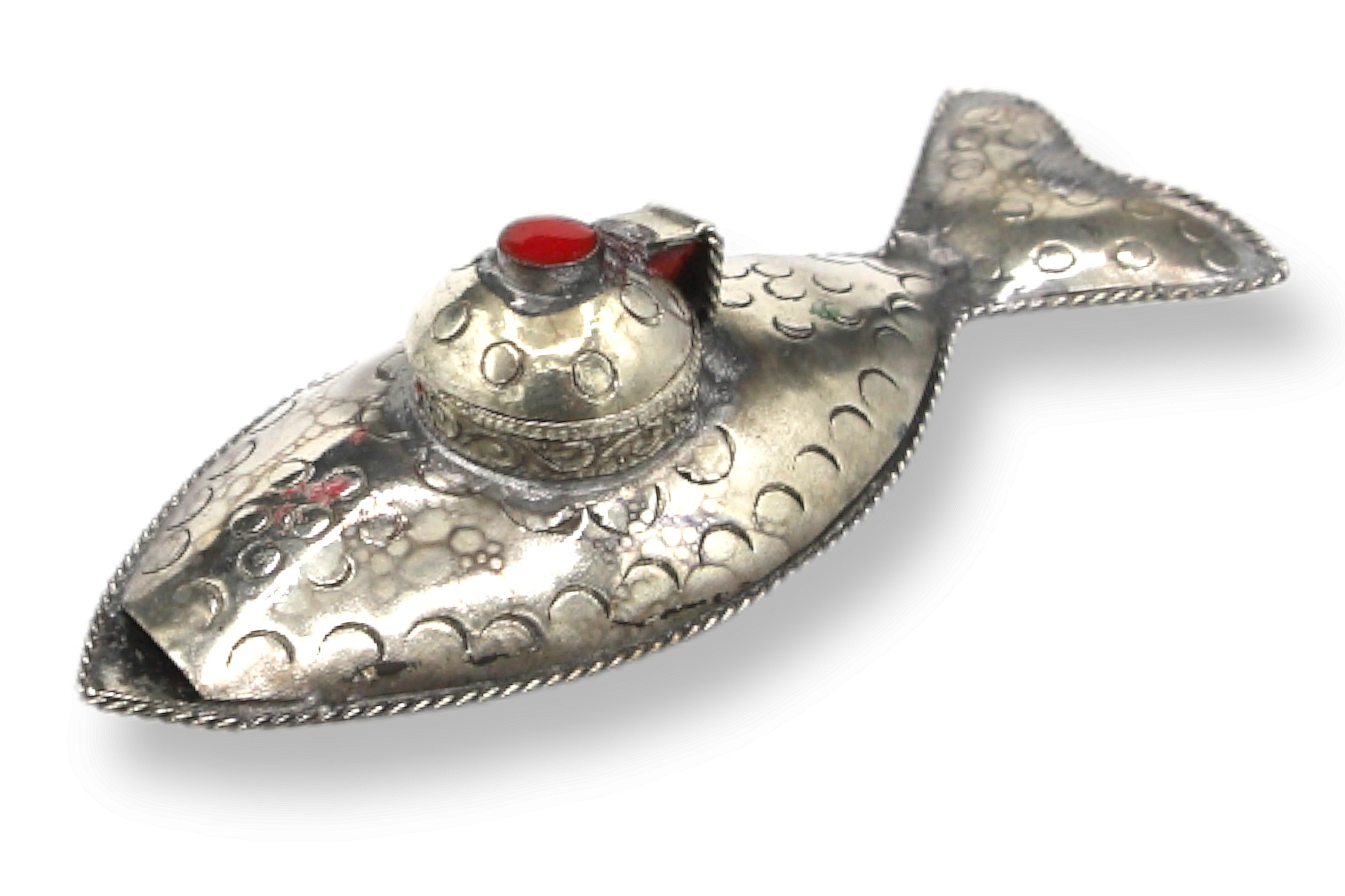 Schmuckdose 'Fisch', T 10 cm, B 4,5 cm, H 3 cm
