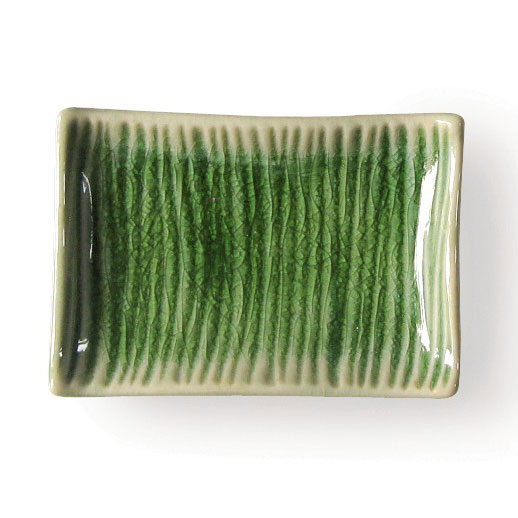 Schüssel 'Wellen', grün, L 6 cm, B 9 cm