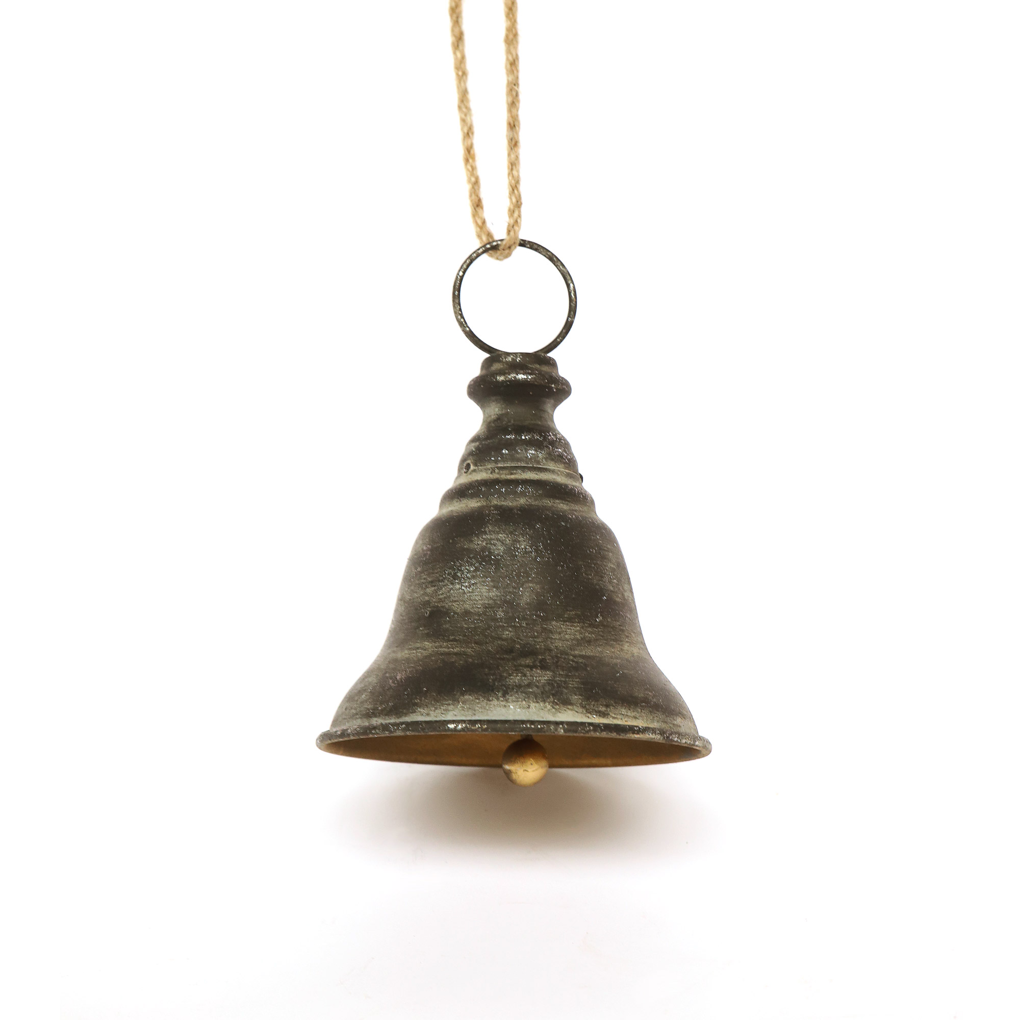 Metallglocke 'Zacharias', schwarz patiniert, H 20,5 cm, Ø 14,5 cm
