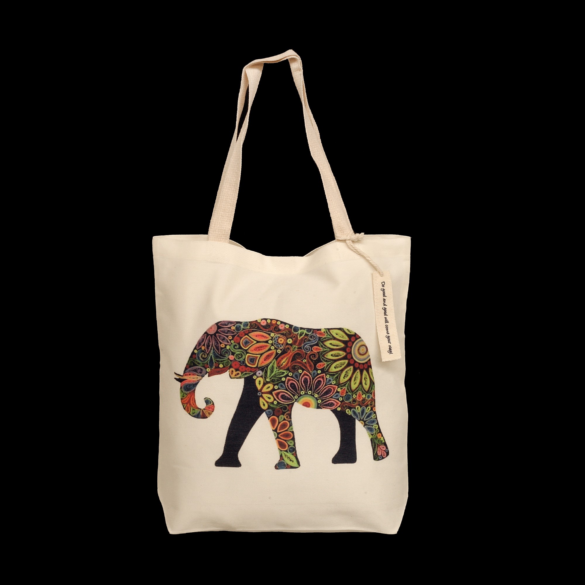 Stoffbeutel Elefant 'Chaba', braun, L 40 cm, B 9 cm, H 40 cm