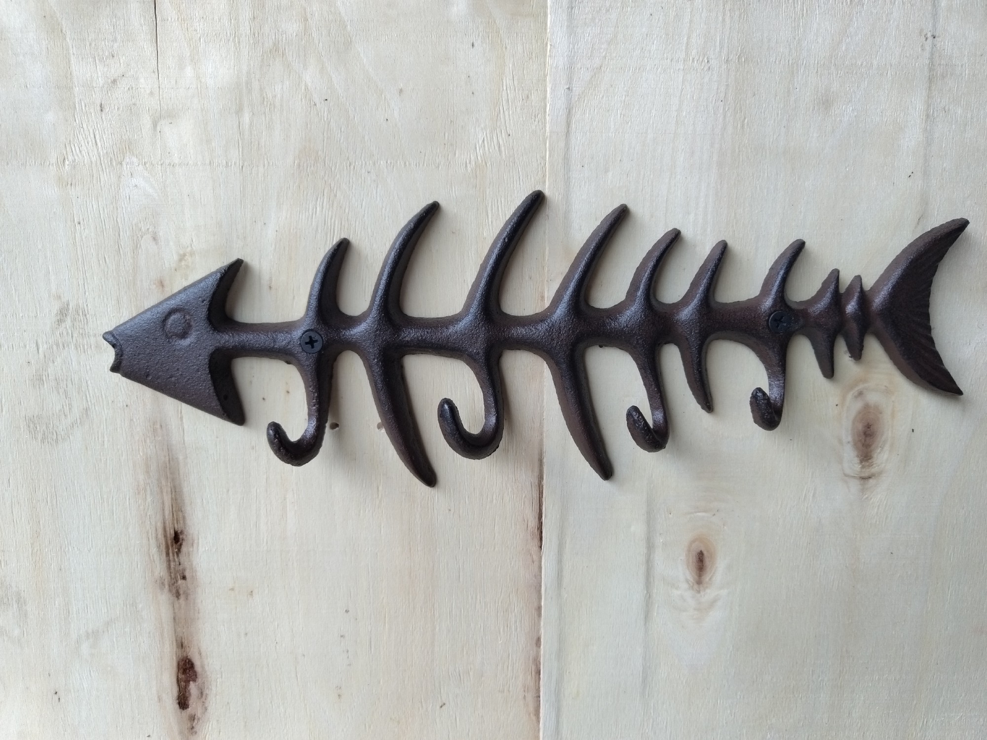 Wandhaken 'Fish Bone', B 32,5 cm, H 10,5 cm, T 2,5 cm