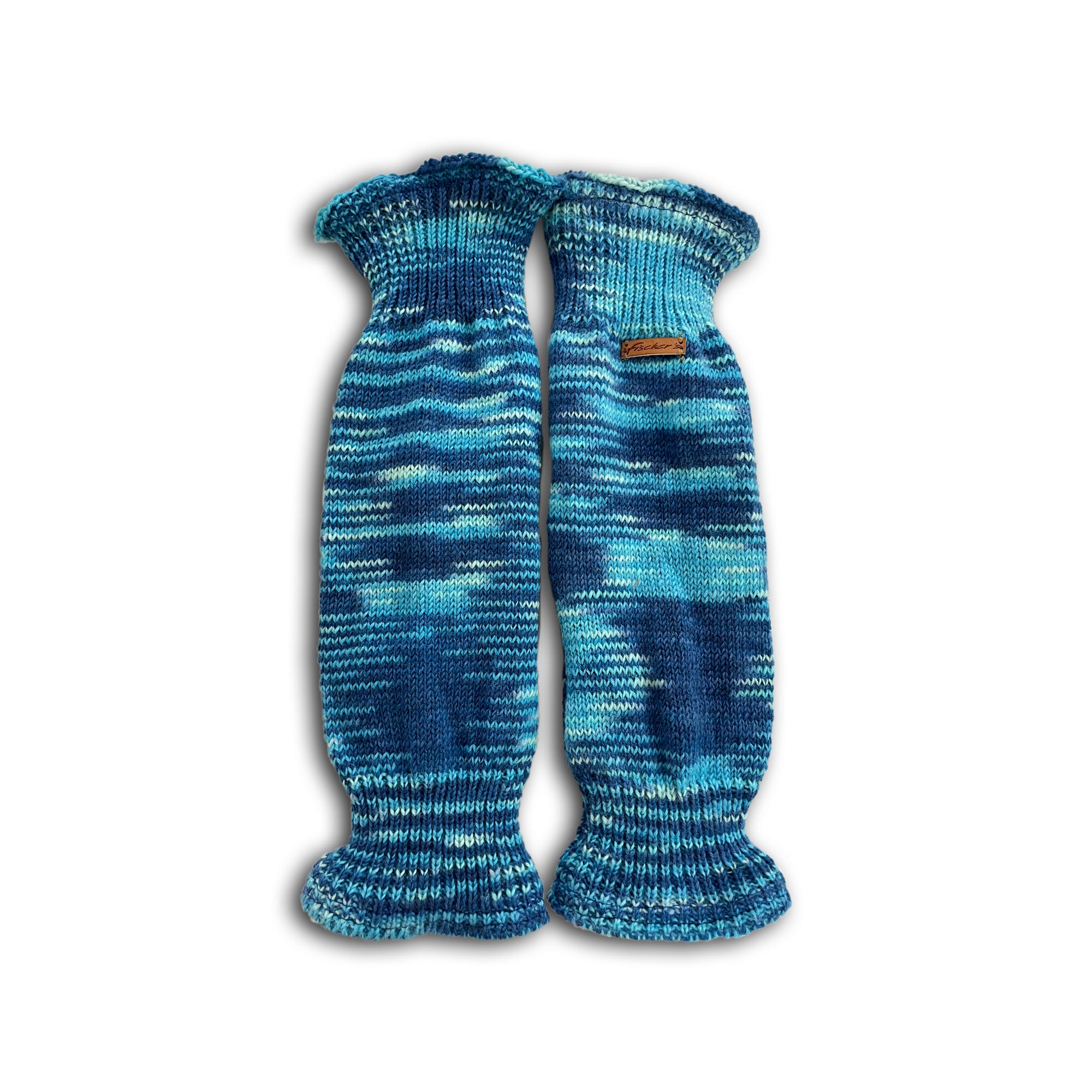 Armstulpen blau, gefüttert