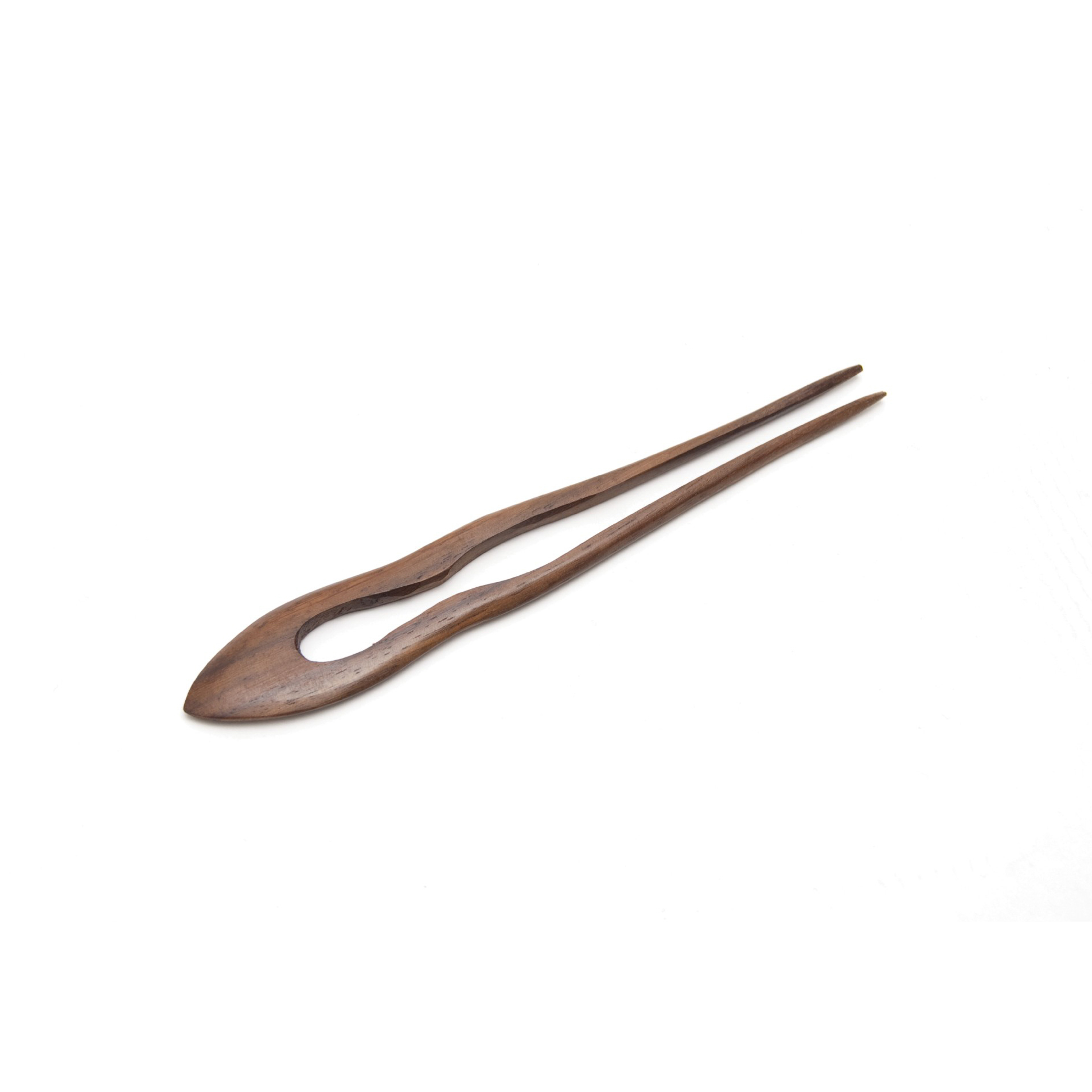 Haarnadel 'Arc Wave' aus Holz, braun
