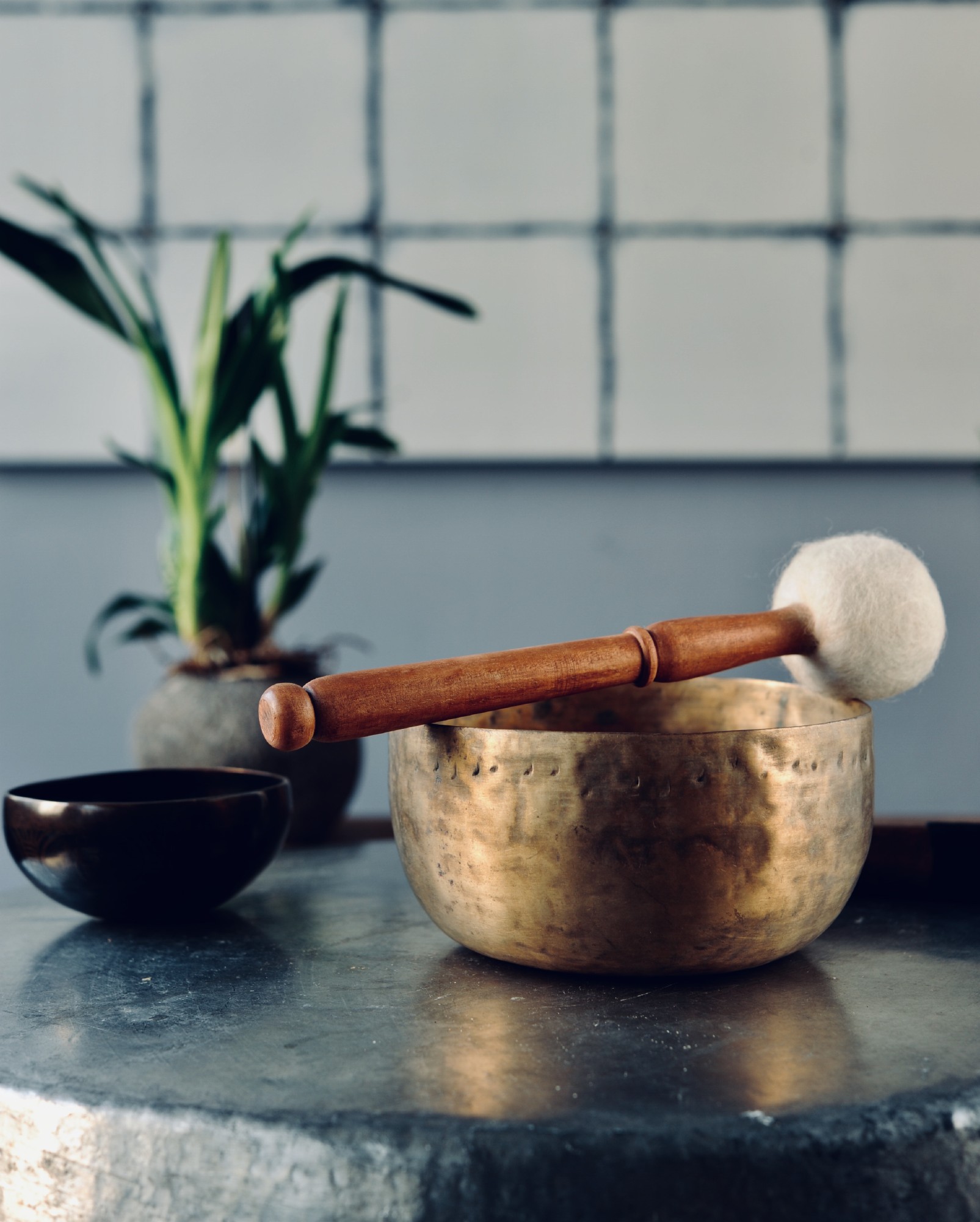 Klangschale 'old thado bowl', bronze, Ø 12,5 cm, H 6,5 cm
