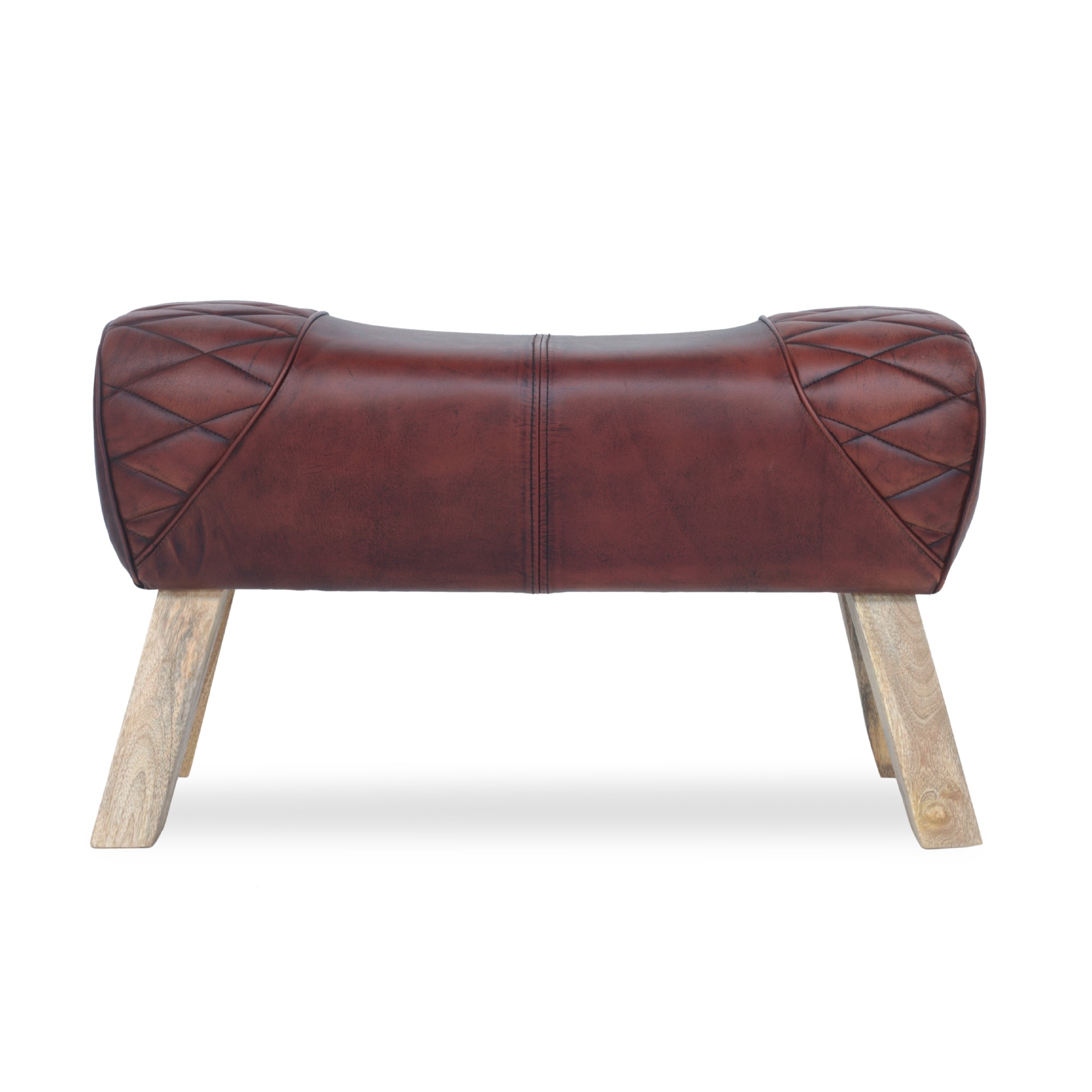 Sitzbock 'Clark', braun, B 83 cm, H 51 cm, T 29 cm