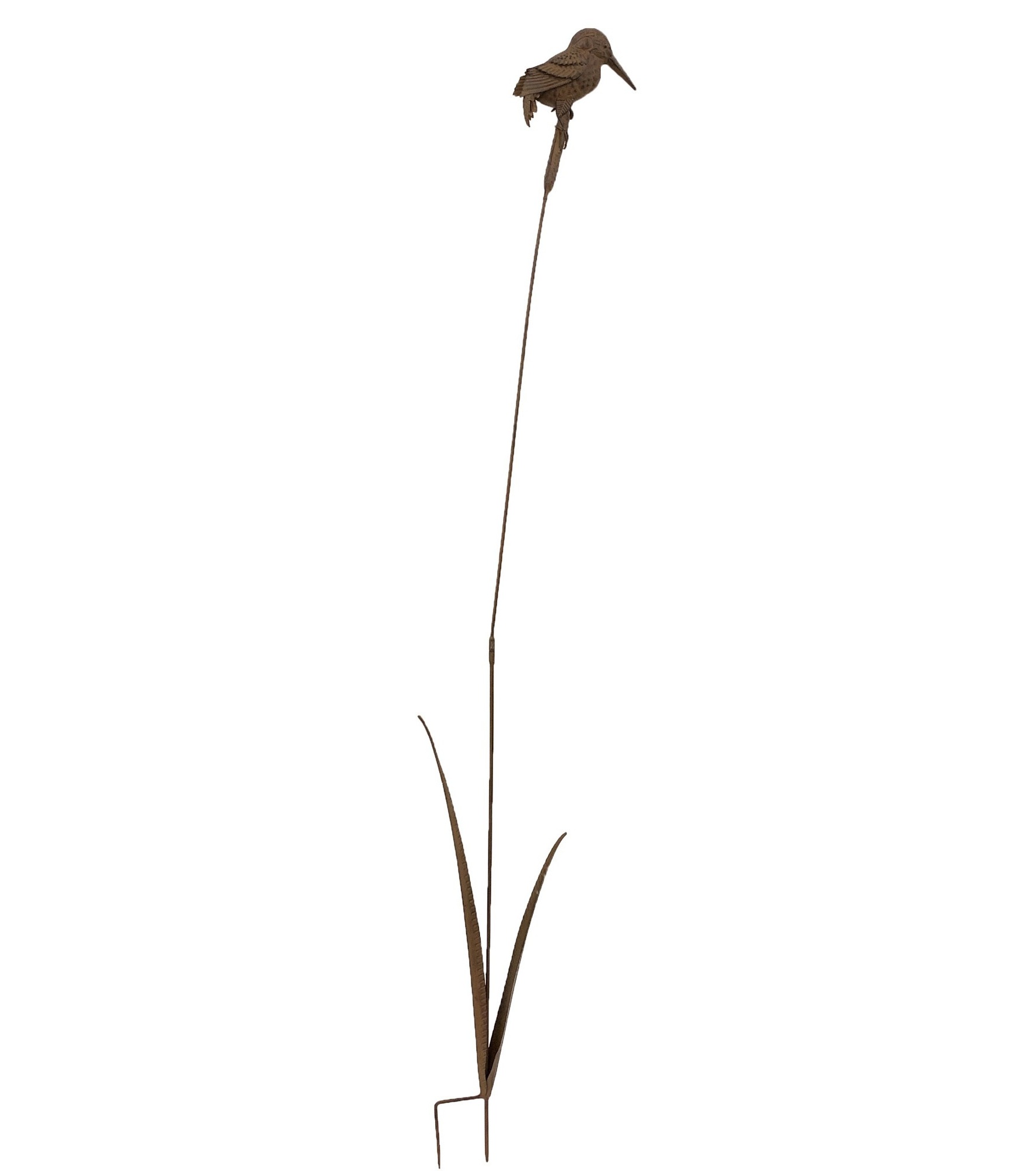 Gartenstecker 'Eisvogel' aus Eisen, H 183 cm, B 38 cm, L 15 cm