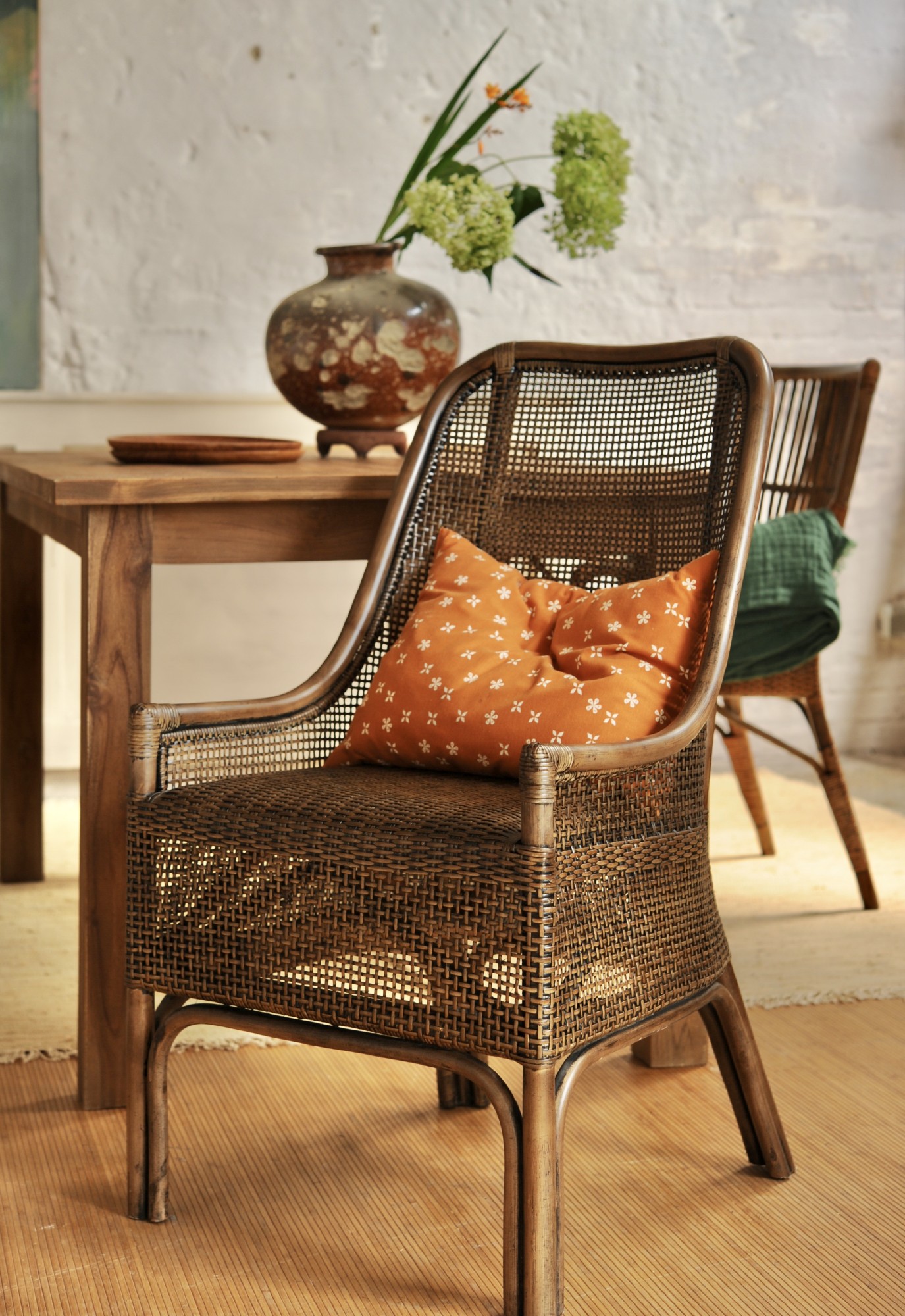 Armsessel 'Anderson', Rattan, B 54 cm, H 95 cm, L 59 cm