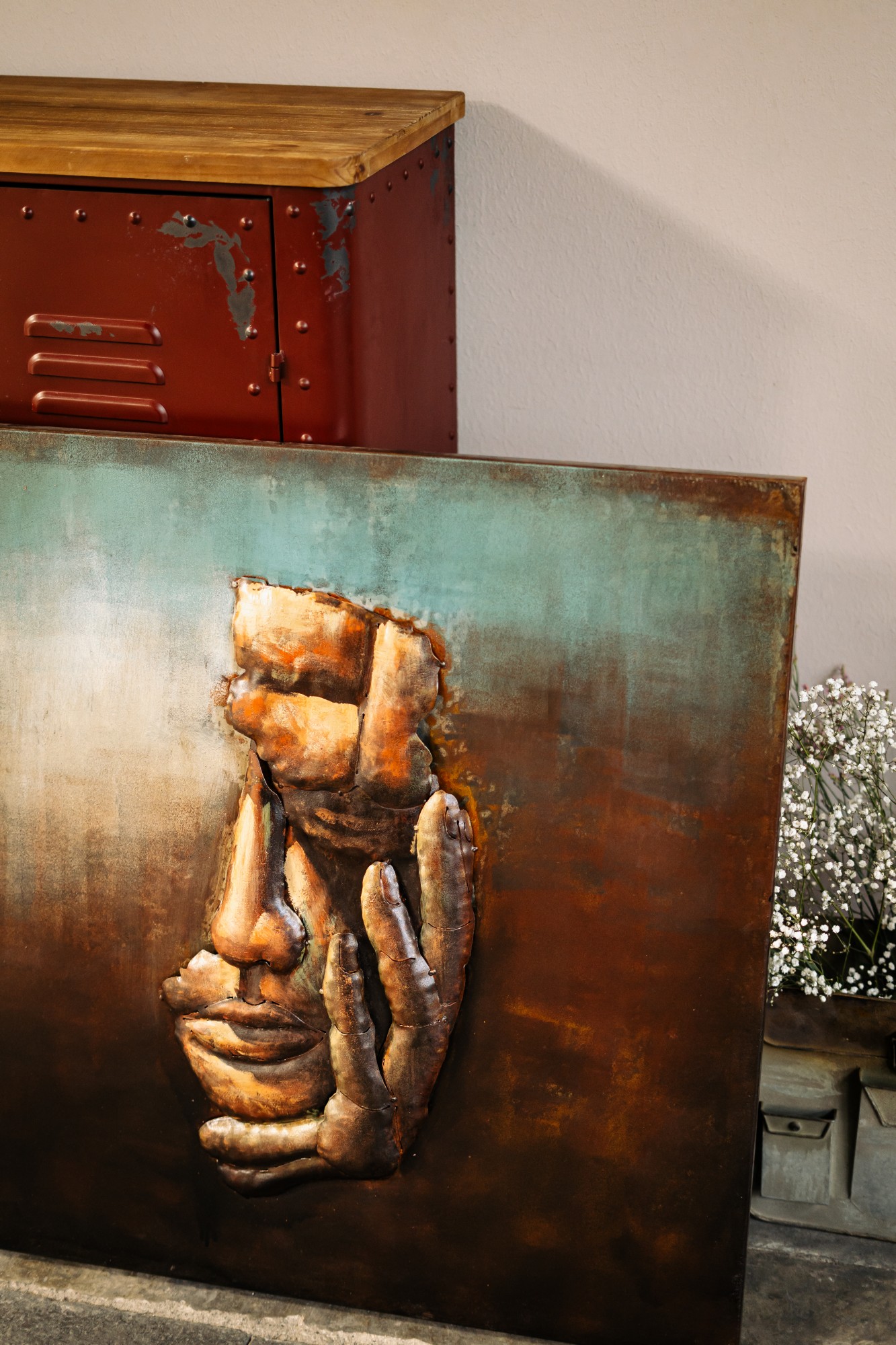 3D-Wandbild 'Denken', multicolor, H 80 cm, B 80 cm, L 5cm