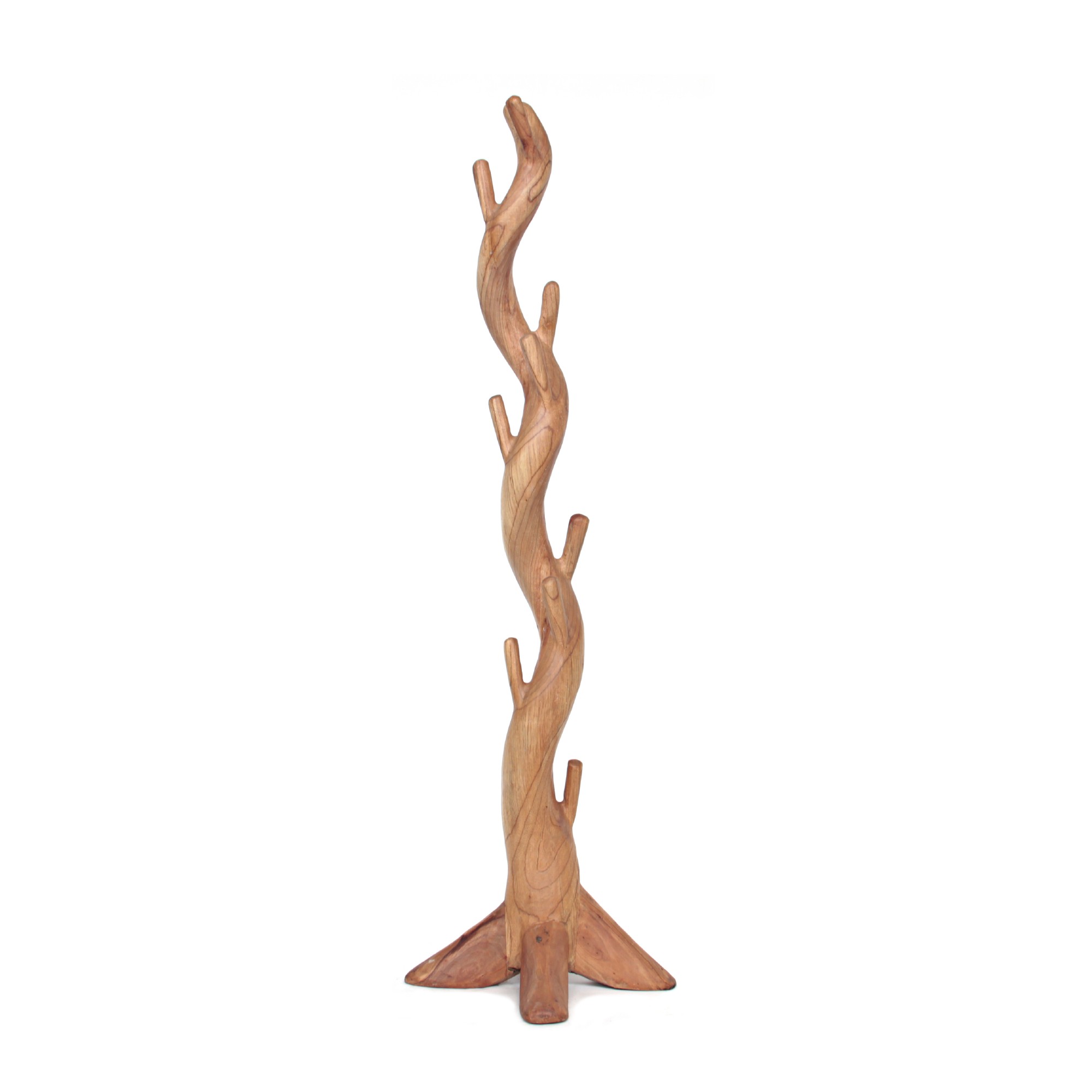 Mindyholzstamm 'Tuxedo', natur, T 34 cm, B 33 cm, H 190 cm
