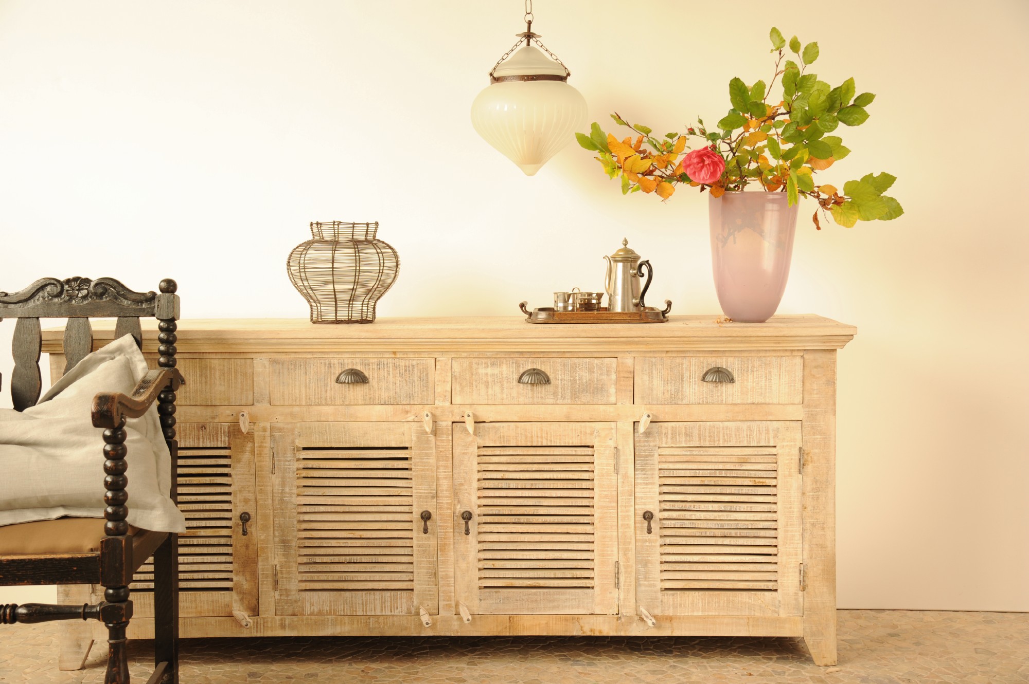 Sideboard 'Shutter', mit 4 Türen und 4 Schubladen, B 200 cm, H 85 cm, L 50 cm