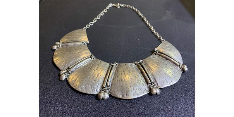 Collier 'Flora', Zamak-Legierung, H 9,5 cm, B 17,5 cm
