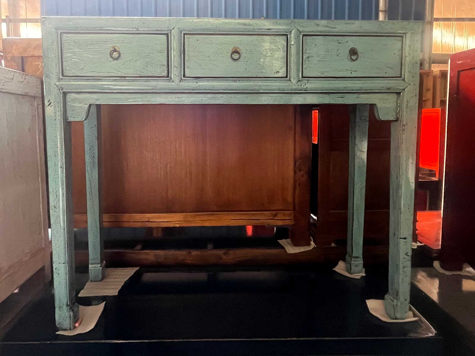 Einzelstück chinesische Anrichte, B 100 cm, T 31 cm, H 81 cm