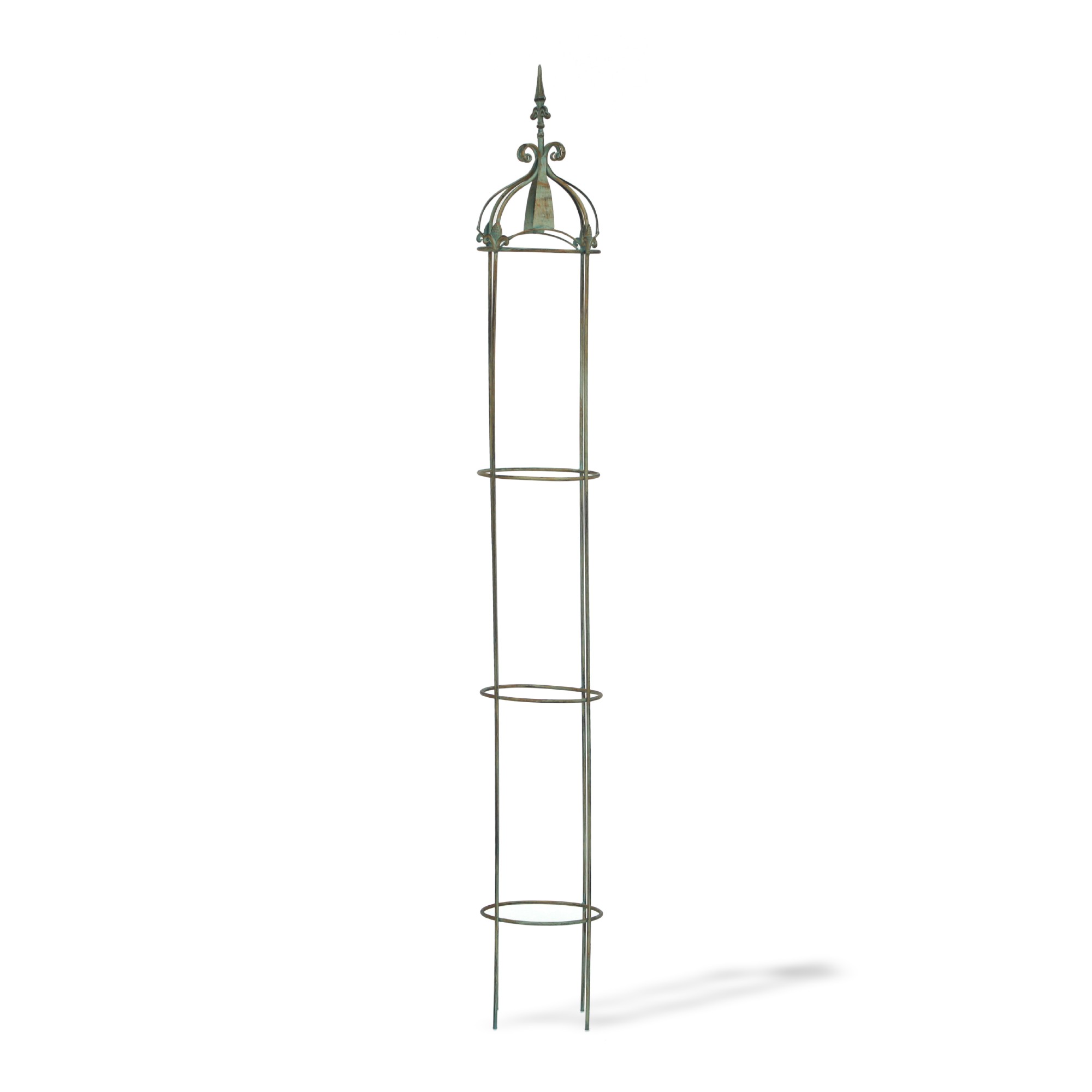 Rankgitter 'Obélisque' L, oliv, Ø 27 cm, H 206 cm