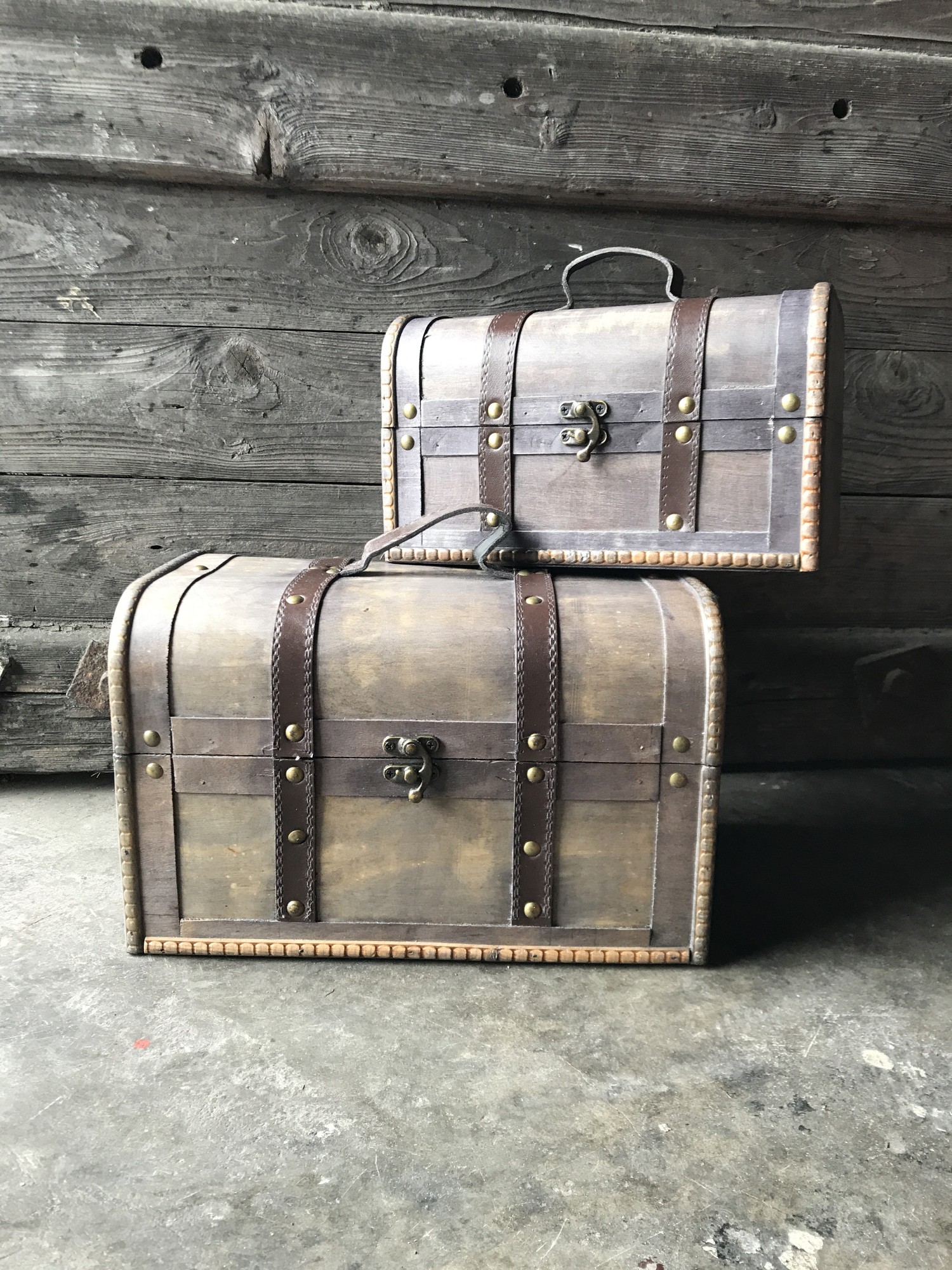 Kofferbox S, braun, T 25 cm, B 15 cm, H 14 cm