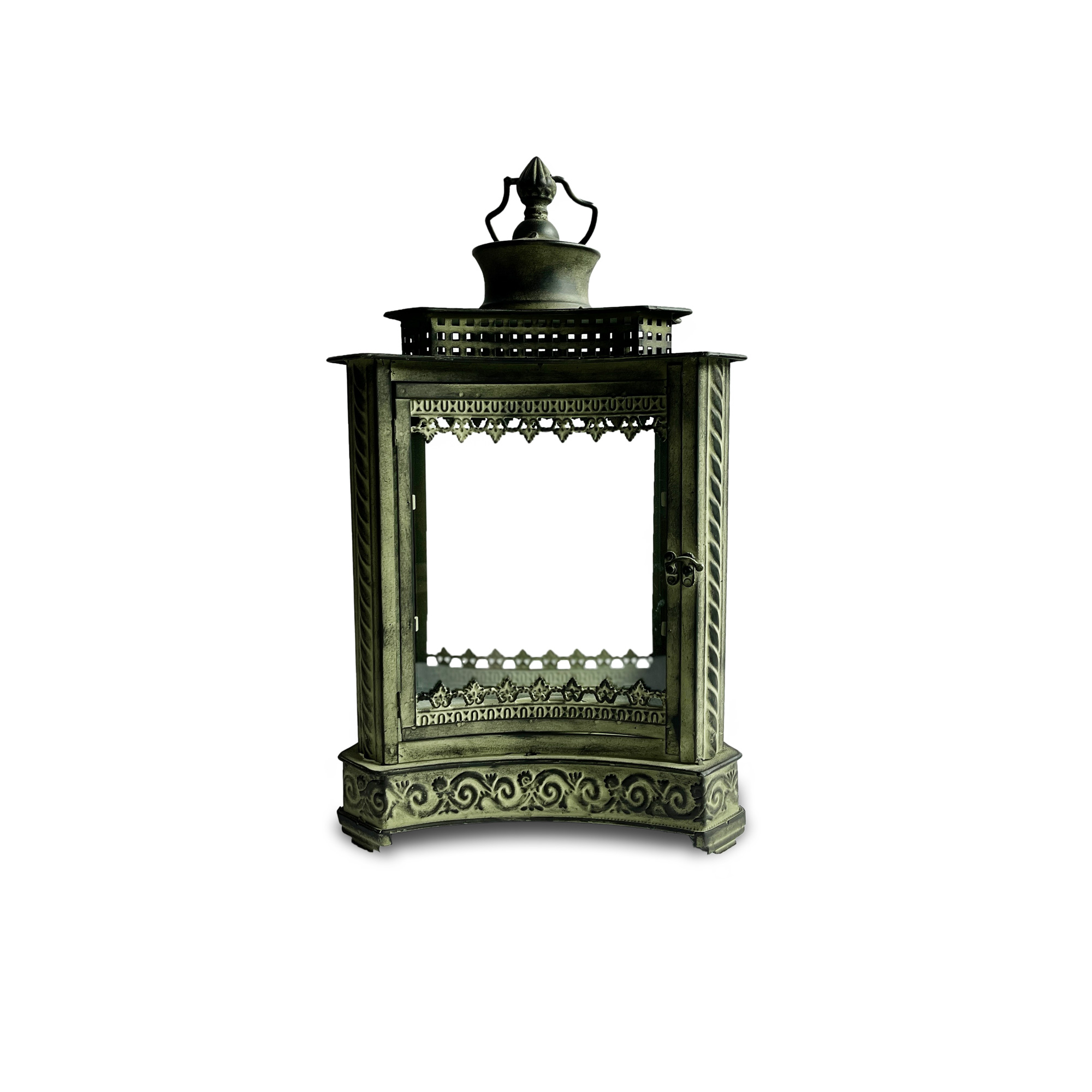 Laterne 'Armand', aus Metall und Glas, H 50 cm, B 29 cm, L 19 cm