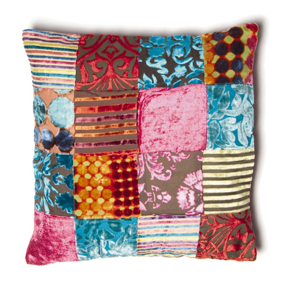Kissenhülle 'Anand', purpur, multicolor, L 40 cm, B 40 cm