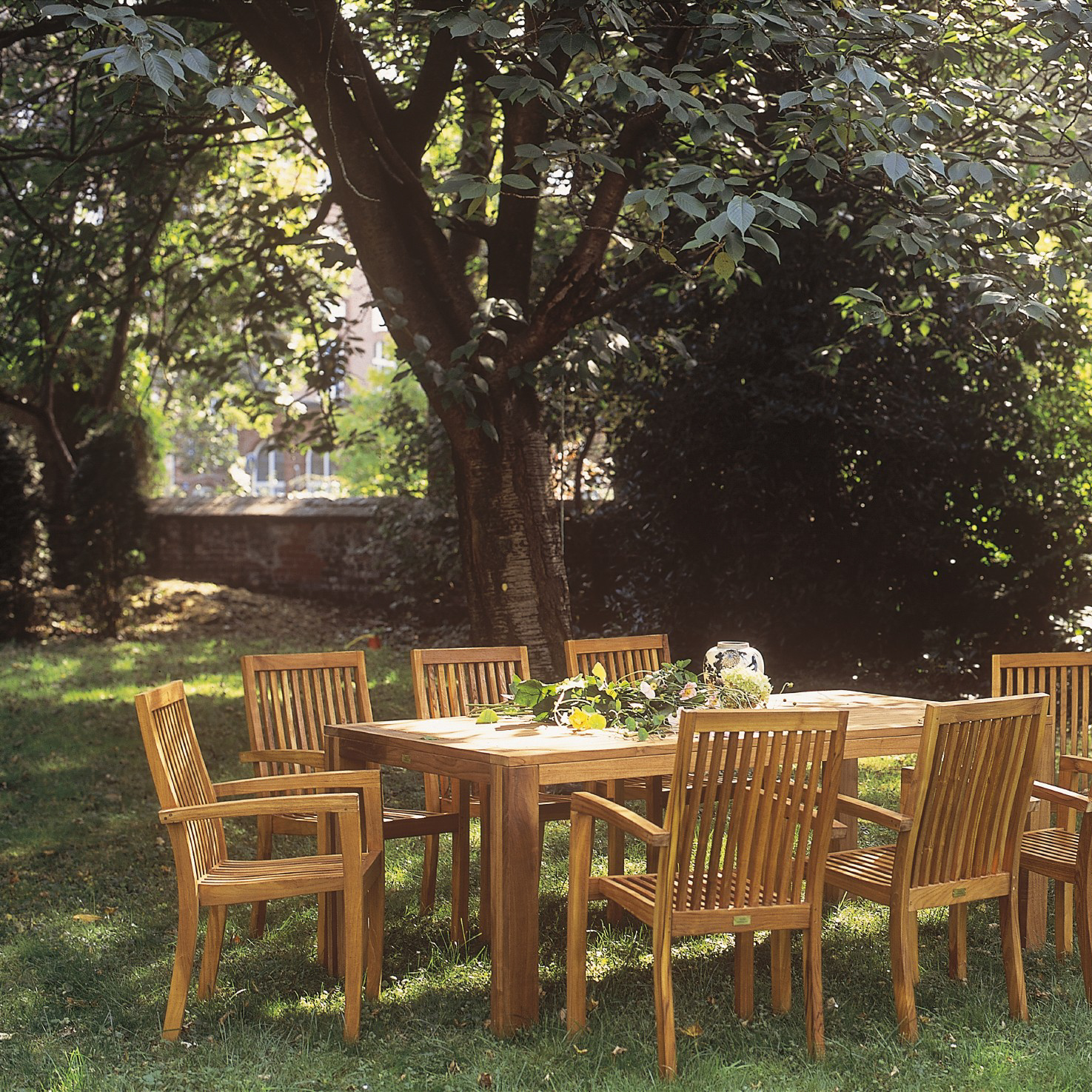 Gartentisch 'Gustavson', aus massivem Teakholz, L 160 cm, B 90 cm, H 75 cm