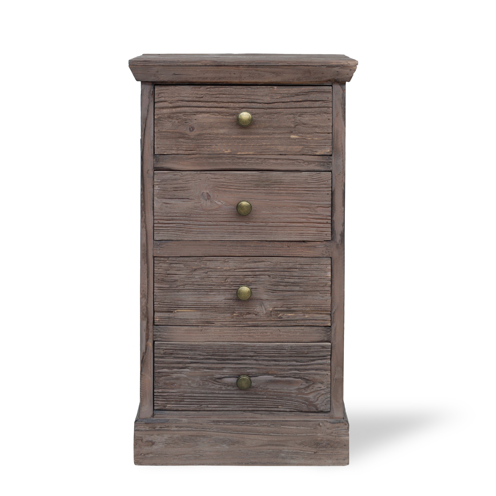 Kommode 4 Schubladen, braun, B 39 cm, H 70 cm, T 29 cm
