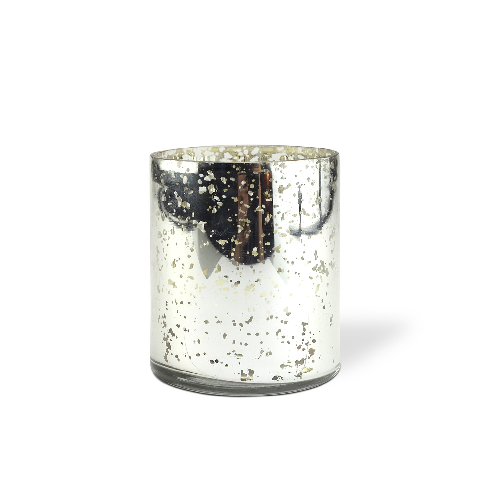 Windlicht 'Beersel' S, Glas, silber, Ø 6 cm, H 7,5 cm