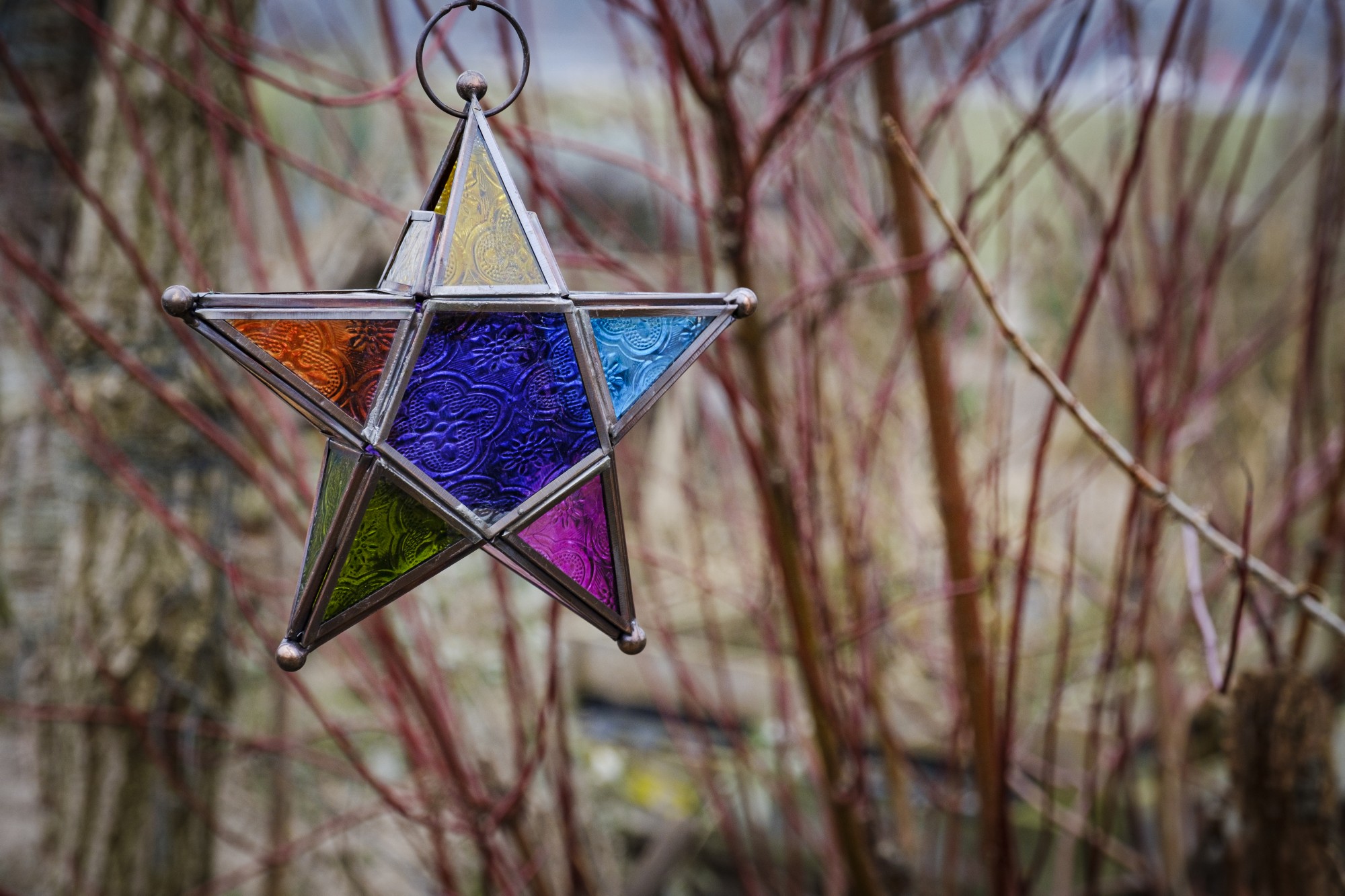 Laterne 'Süleyman', multicolor, Ø 18,5 cm, L 5 cm