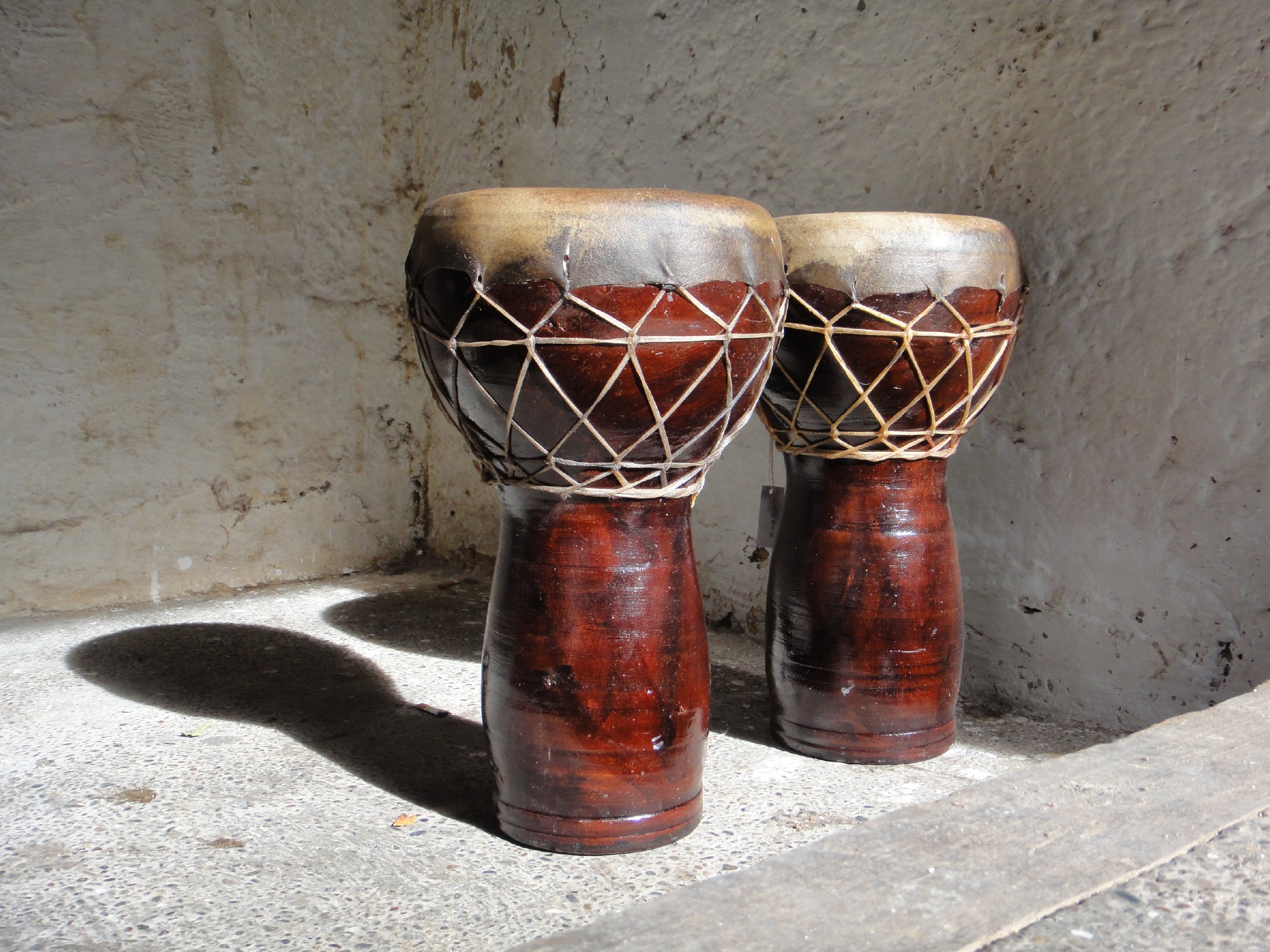 Ton-Trommel 'Agadir', braun, H 38 cm
