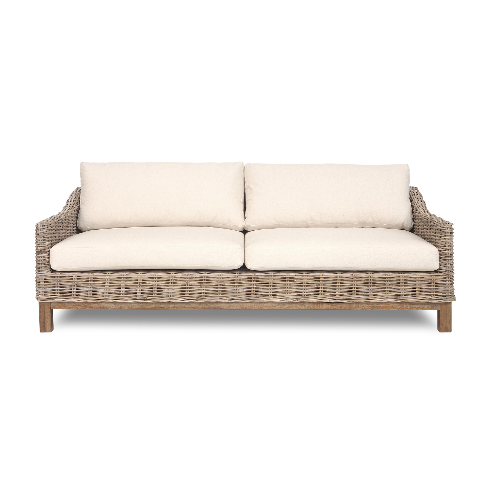 Sofa 2,5-Sitzer 'Andir', Rattan, B 180 cm, T 86 cm, H 62 cm
