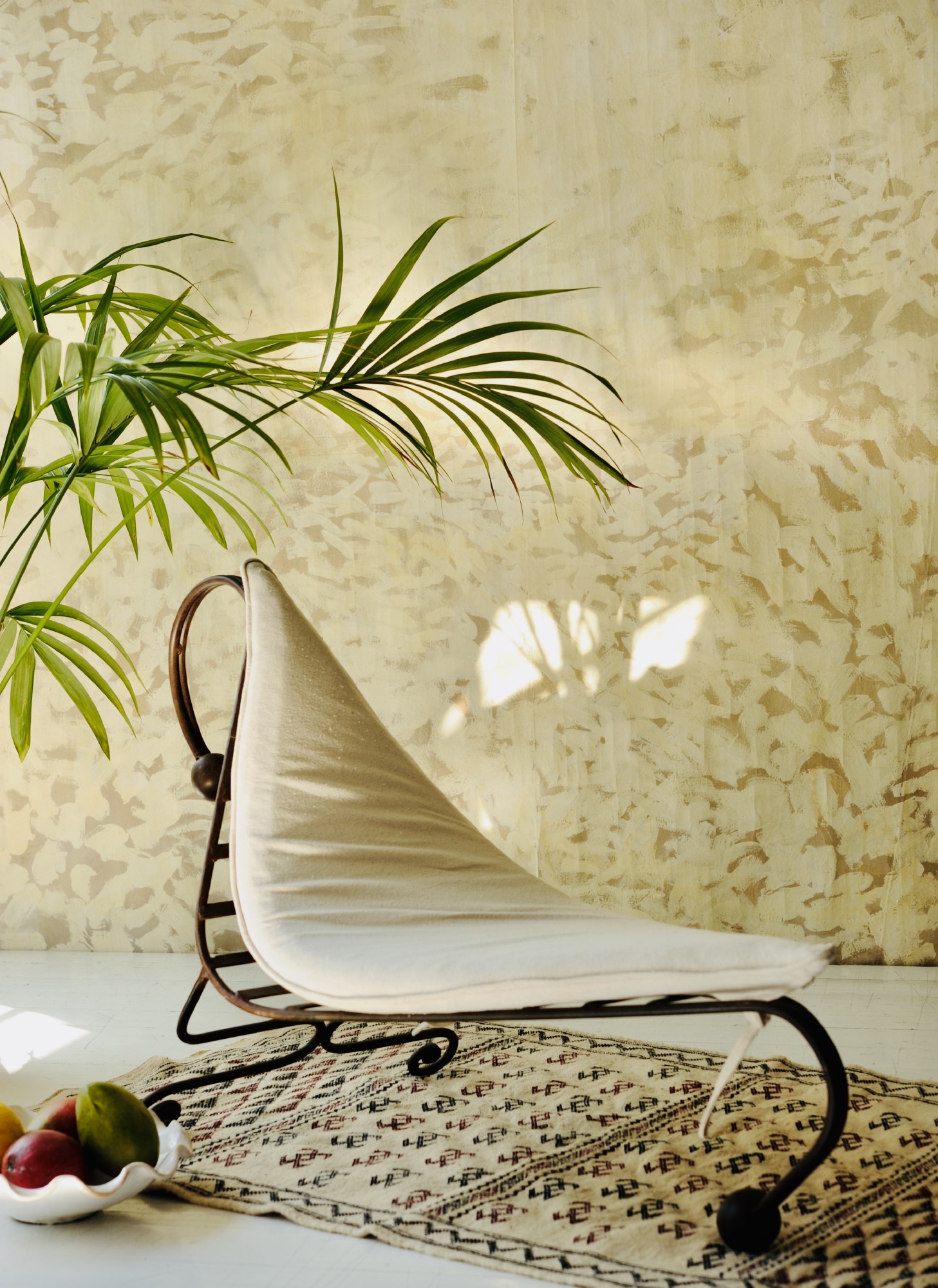 Lazy-Lounger 'Voile' mit Kissen, rostbraun, T 90 oder 116 cm, B 50 cm, H 96 oder 70 cm