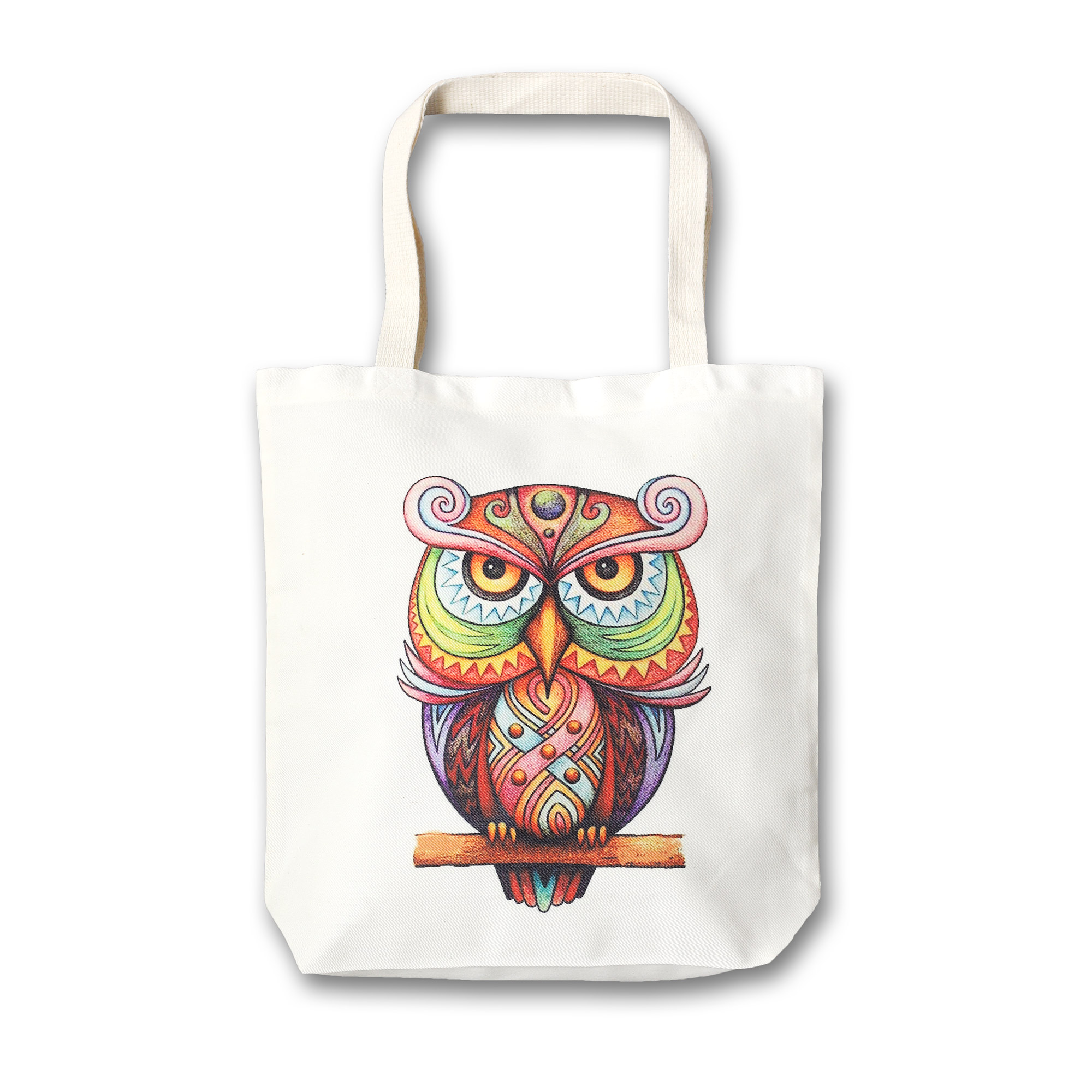 Stoffbeutel 'Eule', multicolor, L 40 cm, B 9 cm, H 40 cm