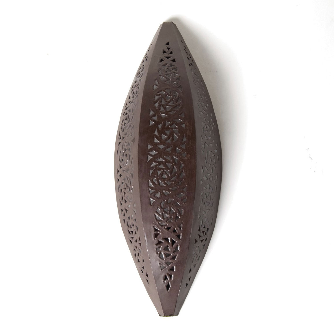 Wandleuchte "Bateau", antik-braun, L 8 cm, B 16,5 cm, H 48 cm