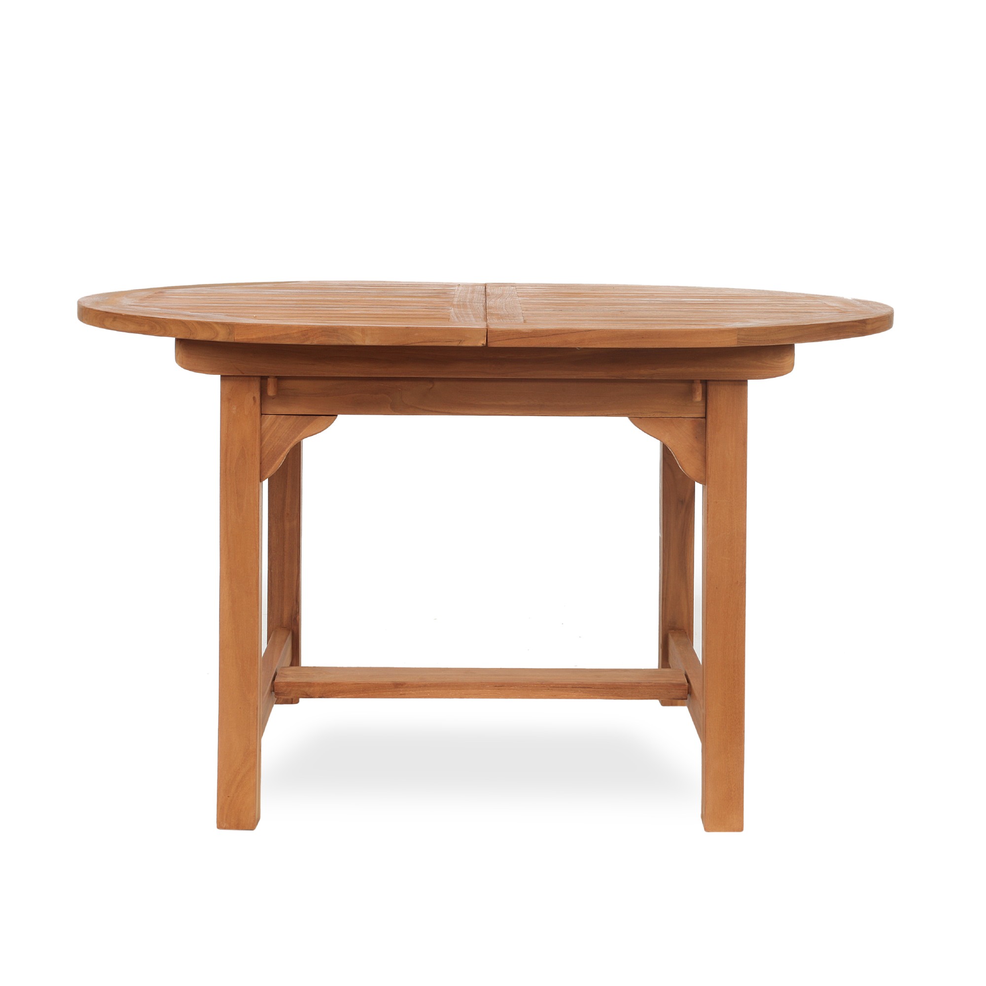 Auszieh-Gartentisch 'Malmö' aus Teakholz, B 120/160 cm, L 90 cm, H 75 cm