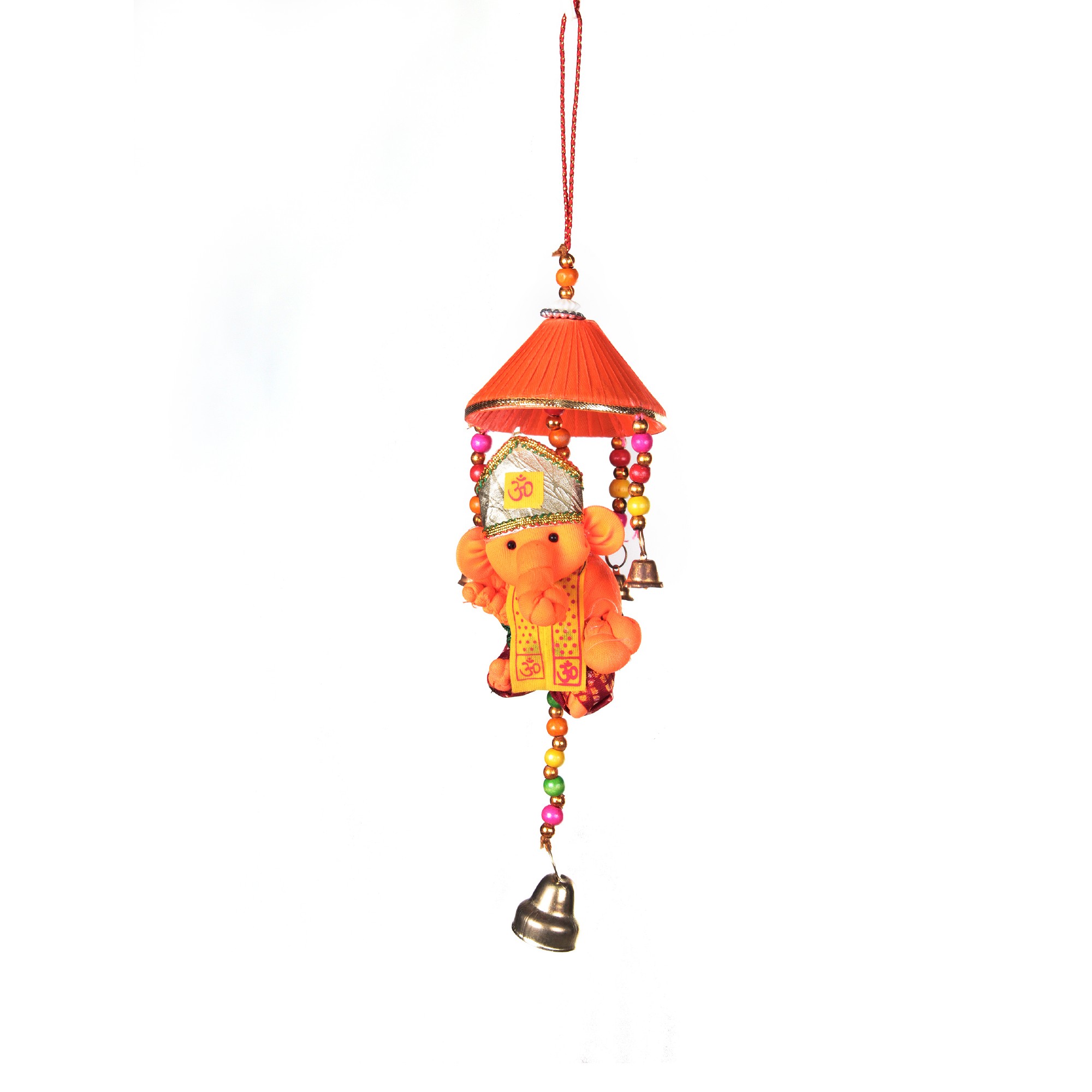 'Ganesha' mit Schirm, orange