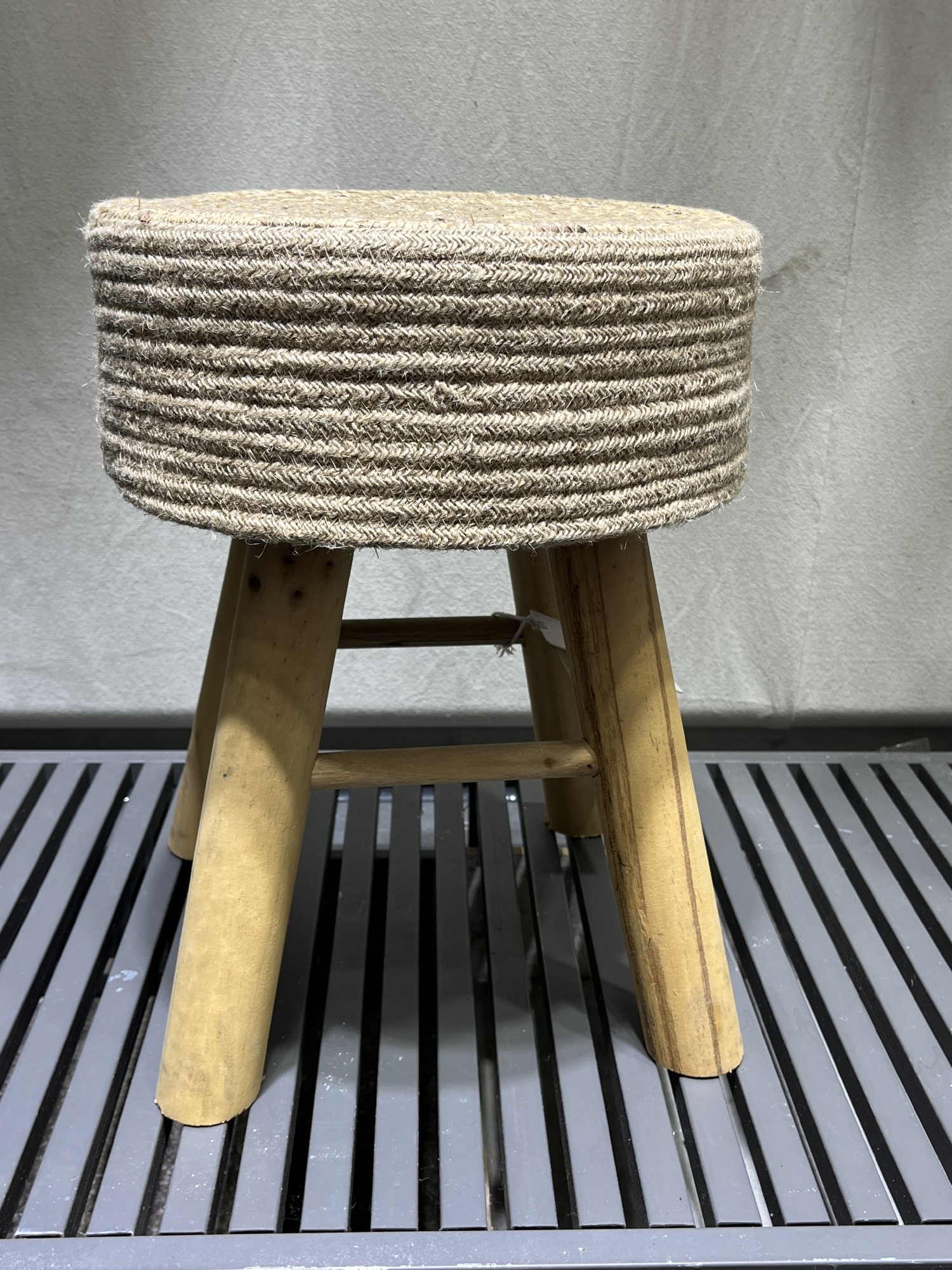 Hocker 'Caisse', natur, H 41 cm, Ø 31 cm