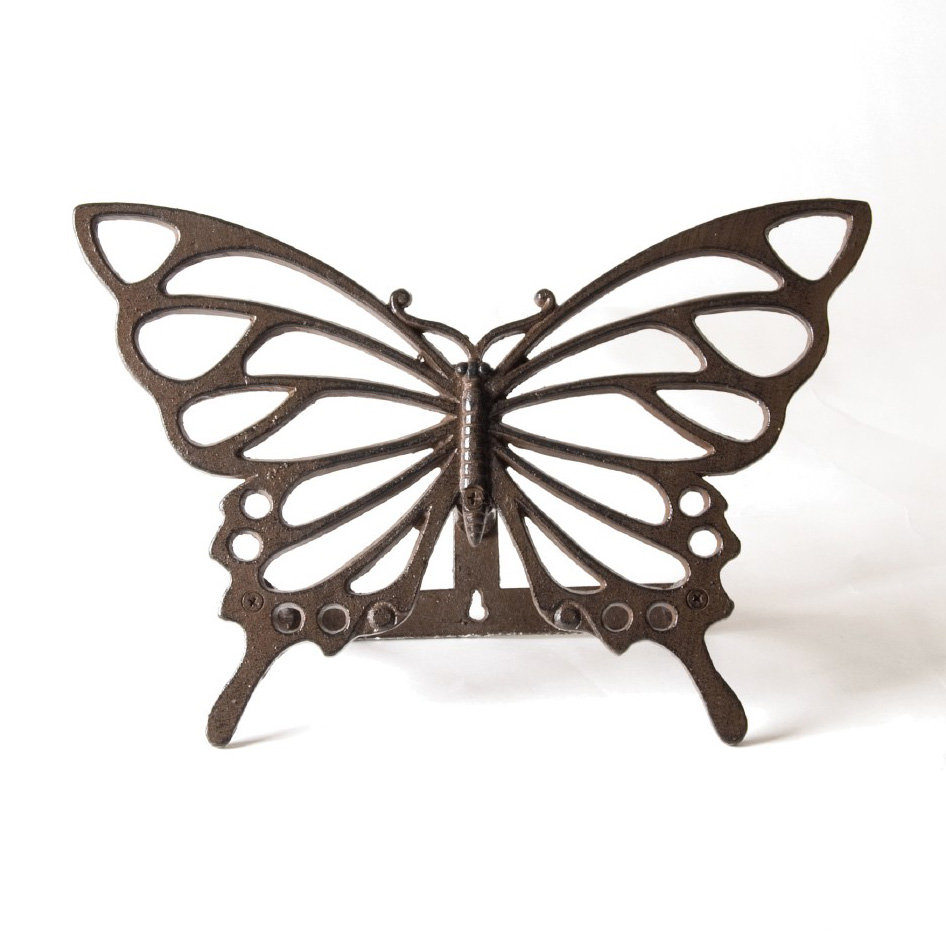 Wasserschlauchhalterung "Schmetterling", antik-rost, L 32 cm, B 14 cm, H 22 cm
