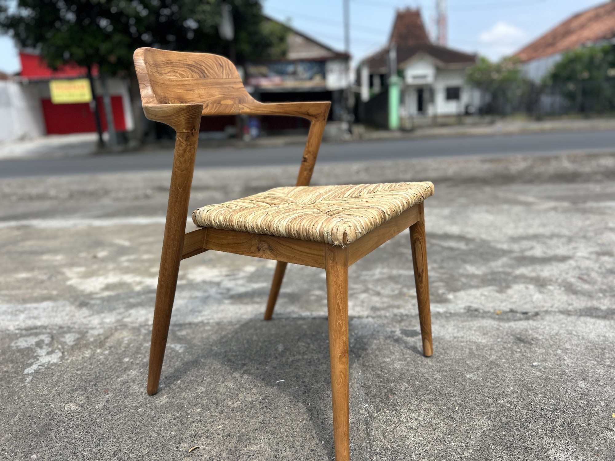 Stuhl 'Kennedy', braun, natur, B 50 cm, T 54 cm, H 77 cm