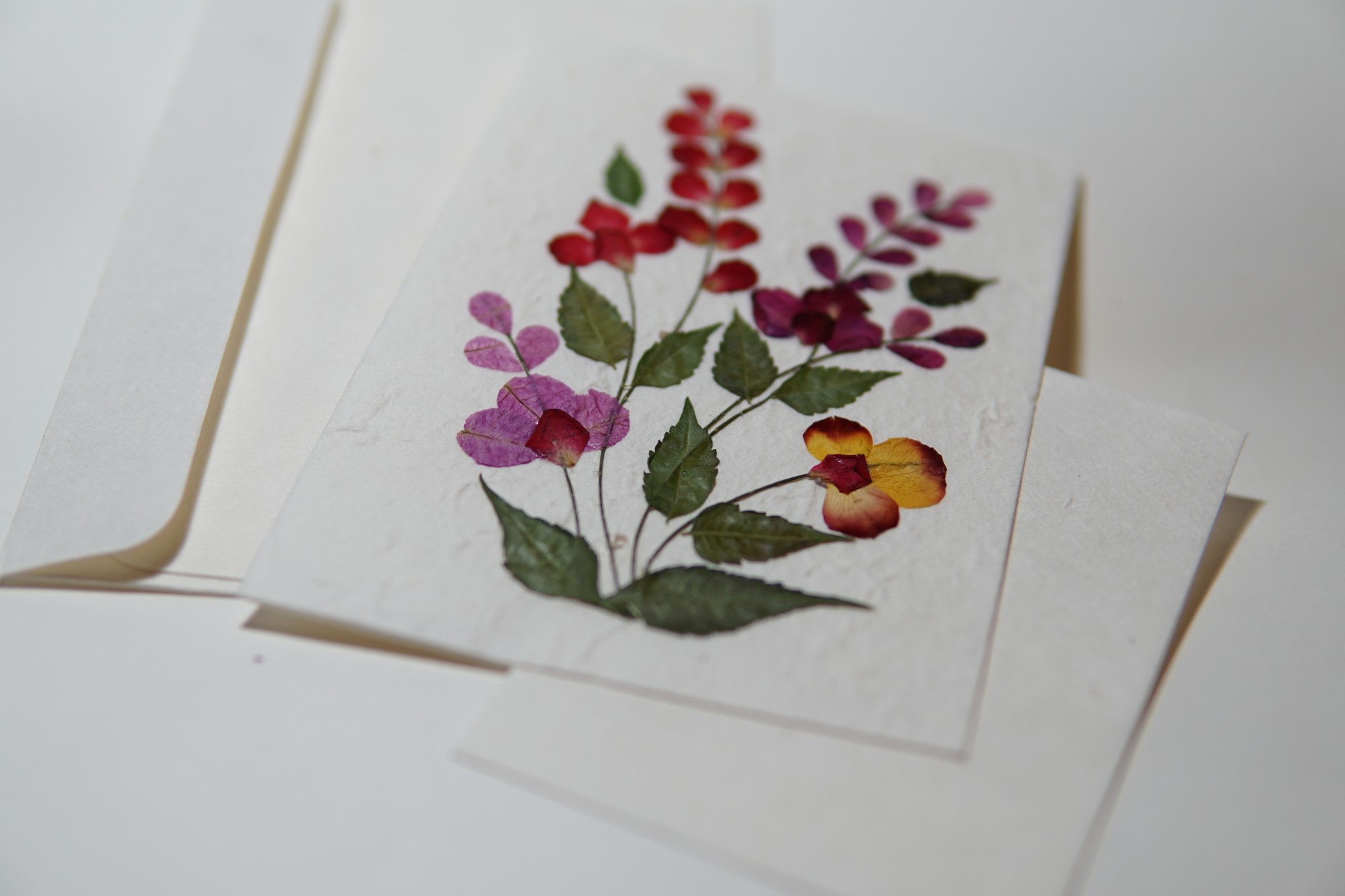 Grußkarte 'Blume', B 12,5 cm, H 18 cm