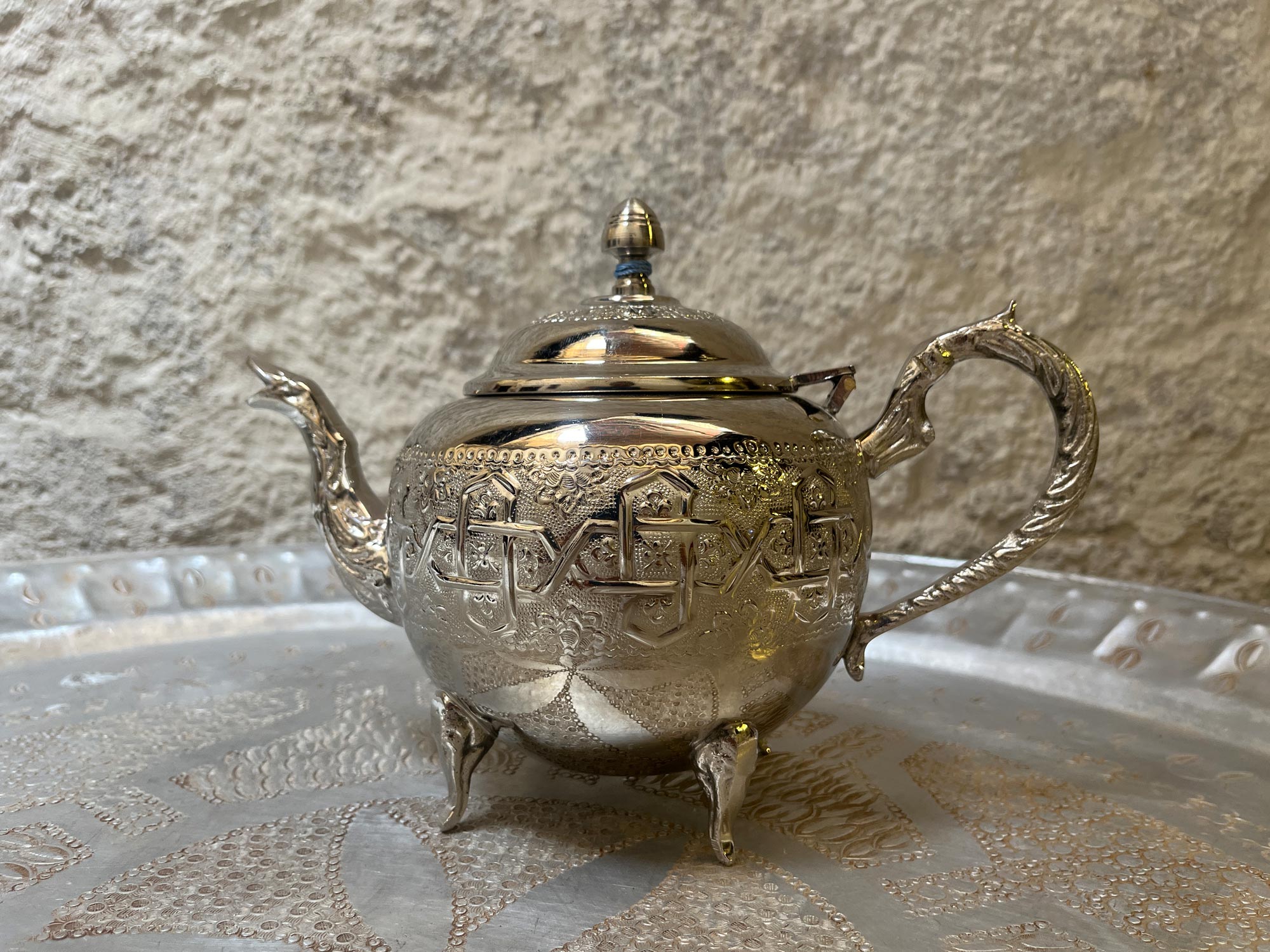 Teekanne 'Deme', silber, B 24 cm, L 12 cm, H 17 cm