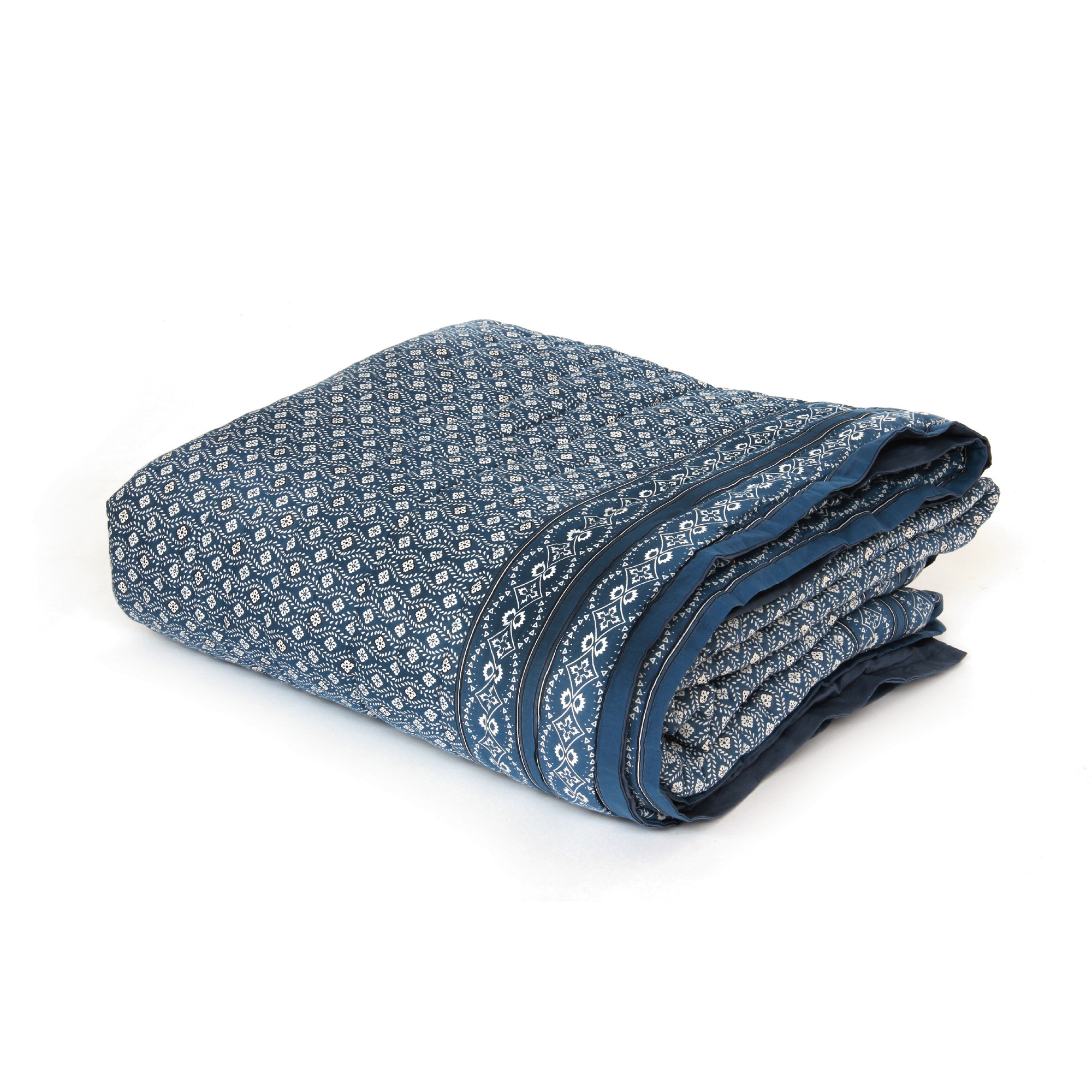 Quilt 'Mogagne', blaugrau, T 220 cm, B 270 cm