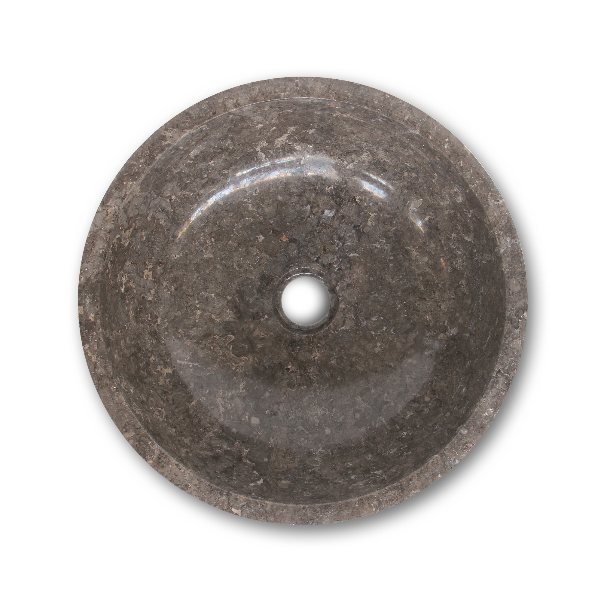 Marmorwaschbecken, grau, Ø 40 cm, H 15 cm