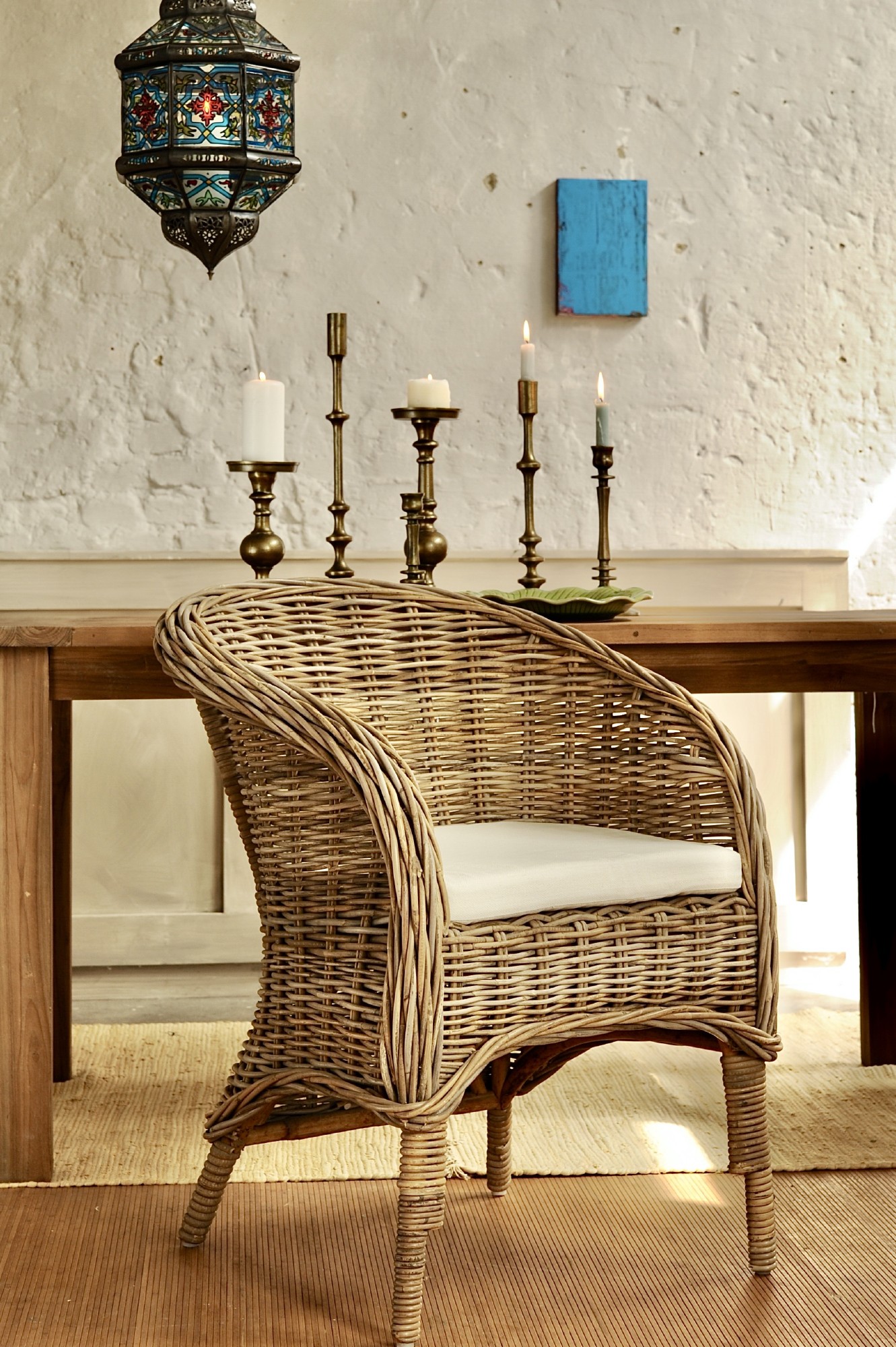 Rundsessel 'Ambon', natur, T 75 cm, B 68 cm, H 85 cm