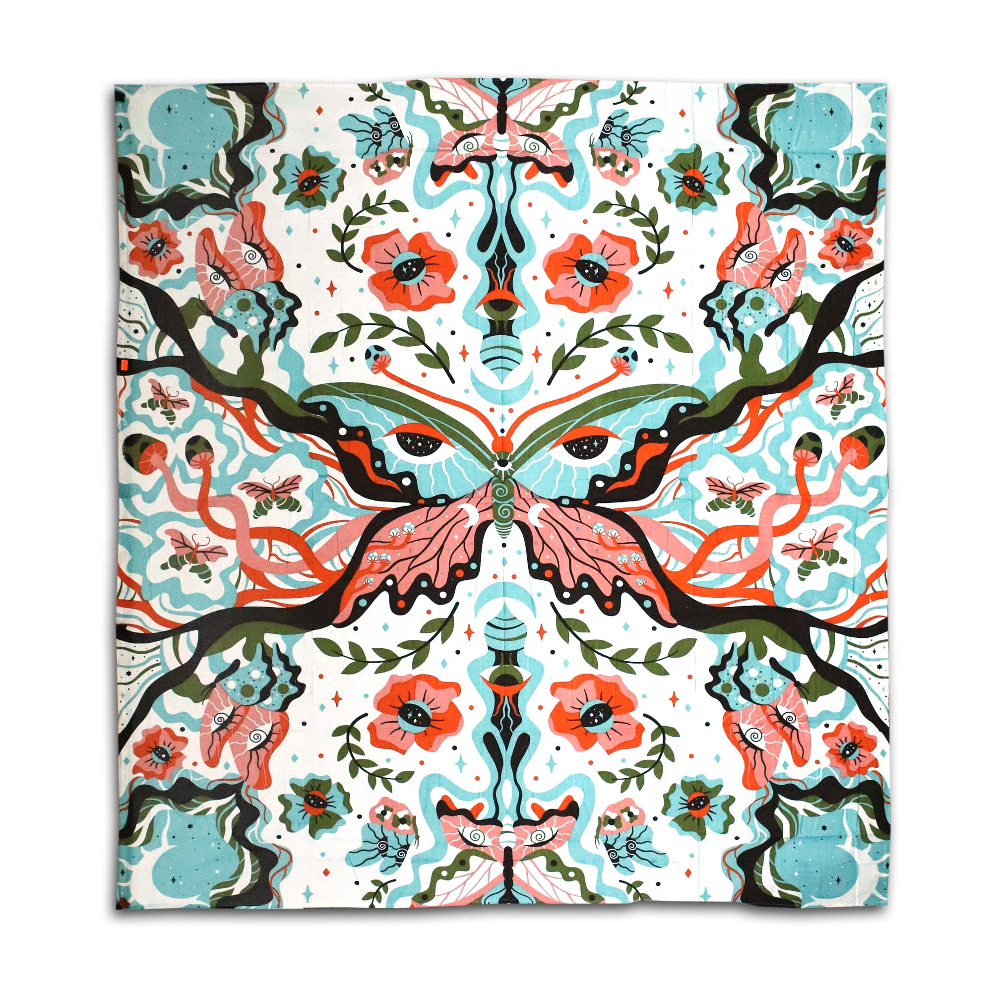 Tagesdecke 'Wonderland', weiß, multicolor, L 240 cm, B 213 cm
