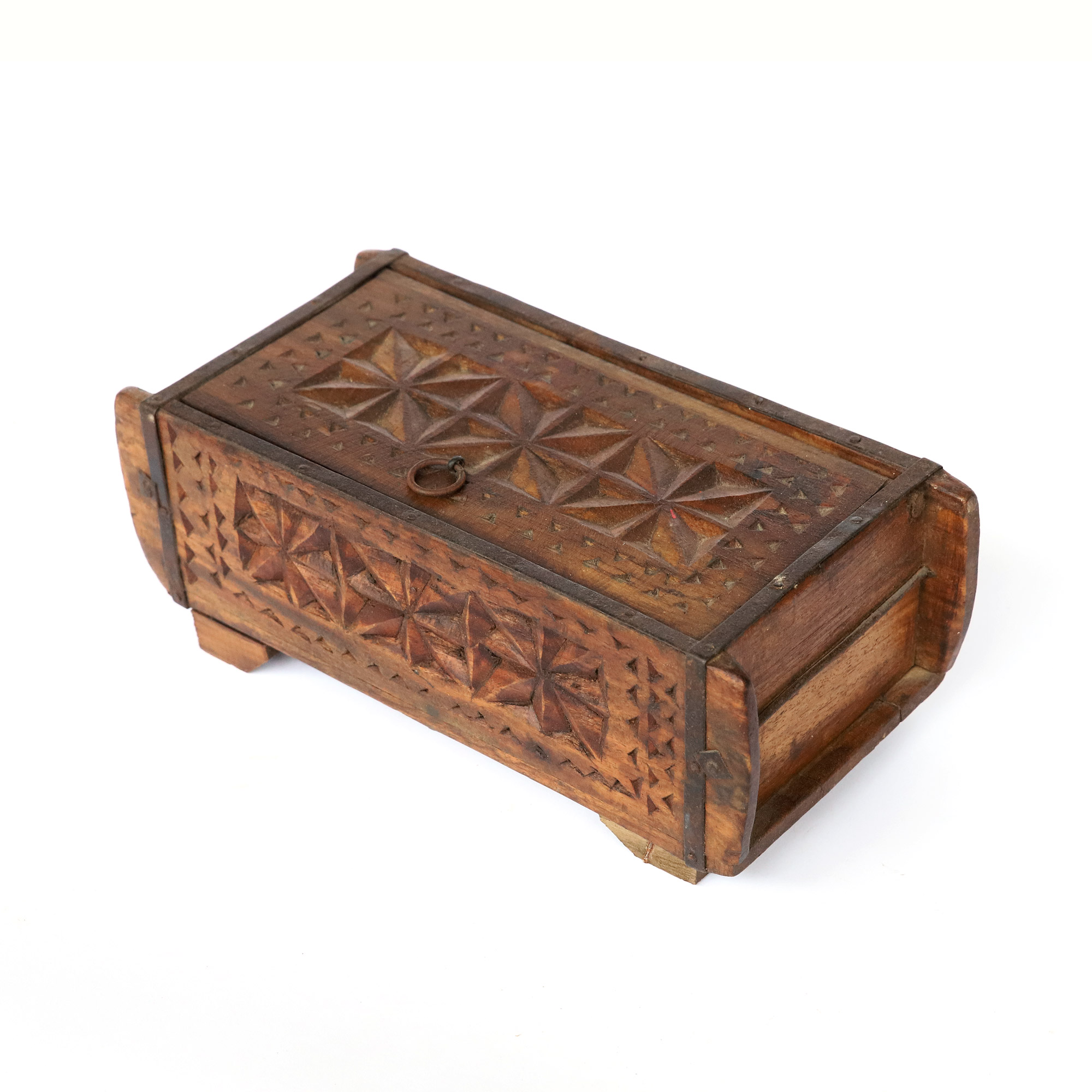 Holz-Schatulle aus Backsteinform, natur, B 32 cm, H 11 cm, L 15 cm